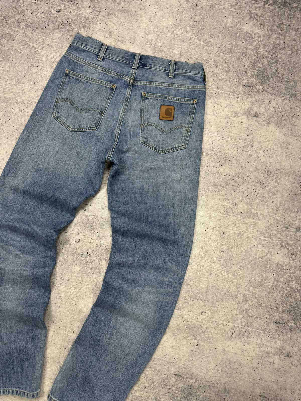 Carhartt Vintage Carhartt WIP Marlow Pant Stonewashed Denim Jeans Size US 29 - 17 Thumbnail