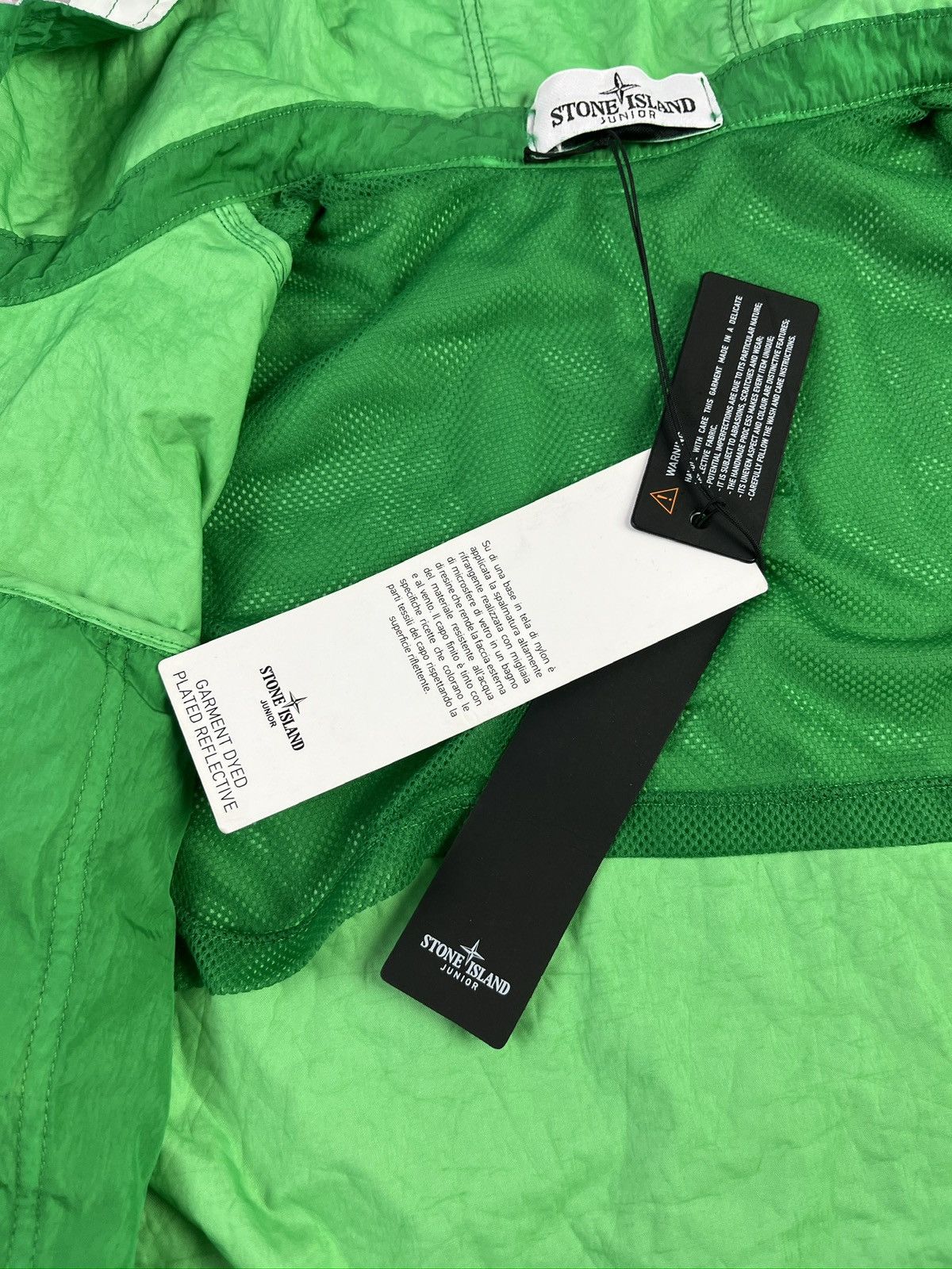 Stone Island SI Junior Garment Dyed Plated Reflective Hooded Jacket Size US XXS / EU 40 - 11 Thumbnail