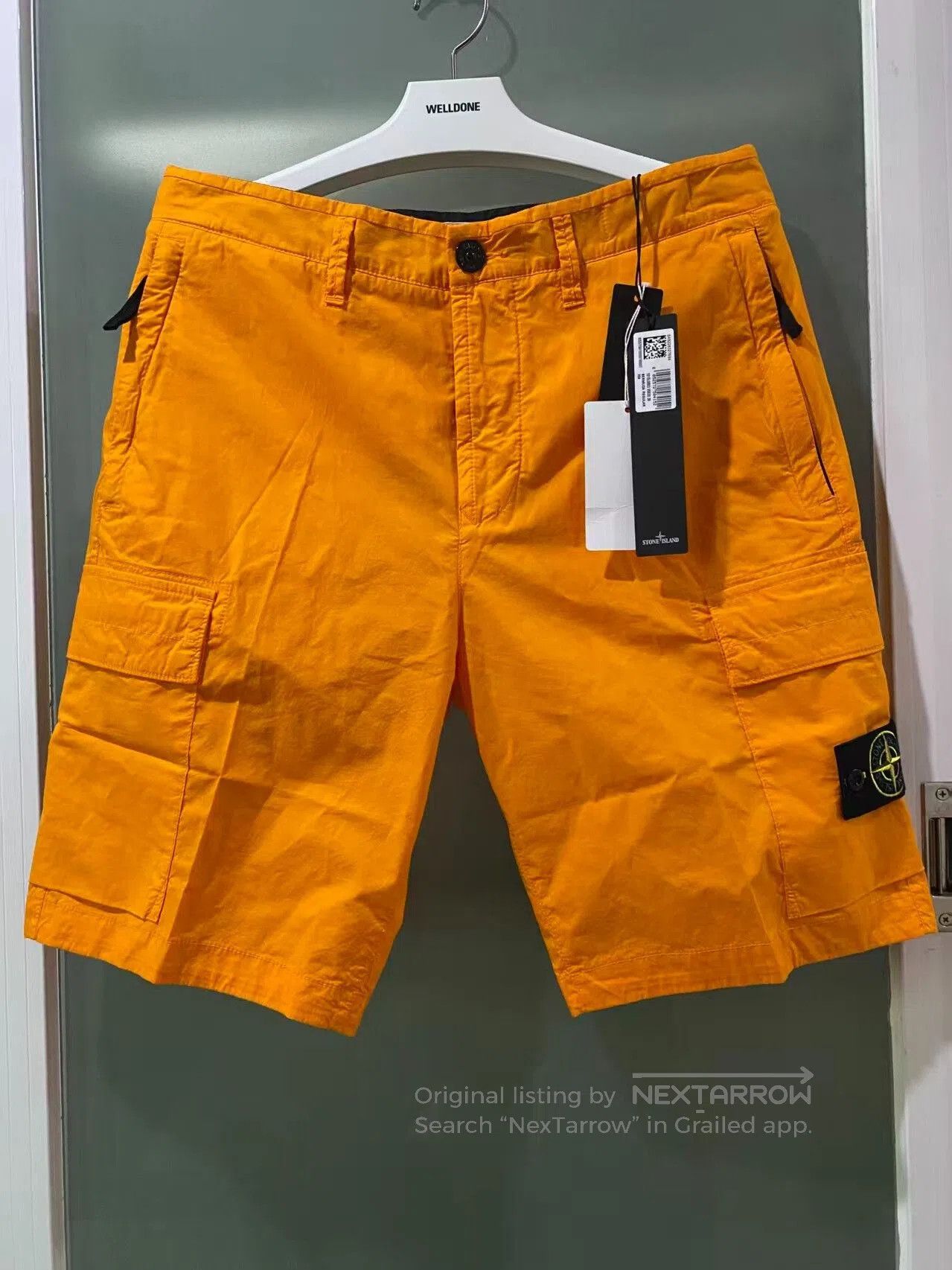 Stone Island stone island orange casual shorts with tags. Size US 30 / EU 46 - 1 Thumbnail