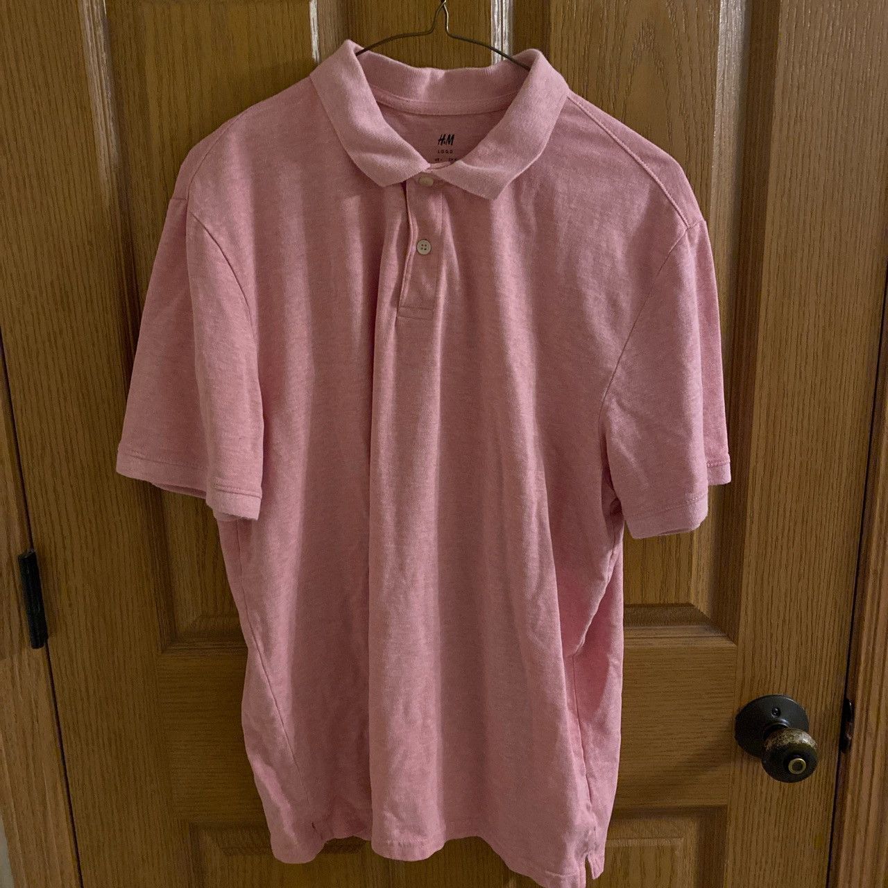 H&M Pink Polo Size US L / EU 52-54 / 3 - 1 Thumbnail