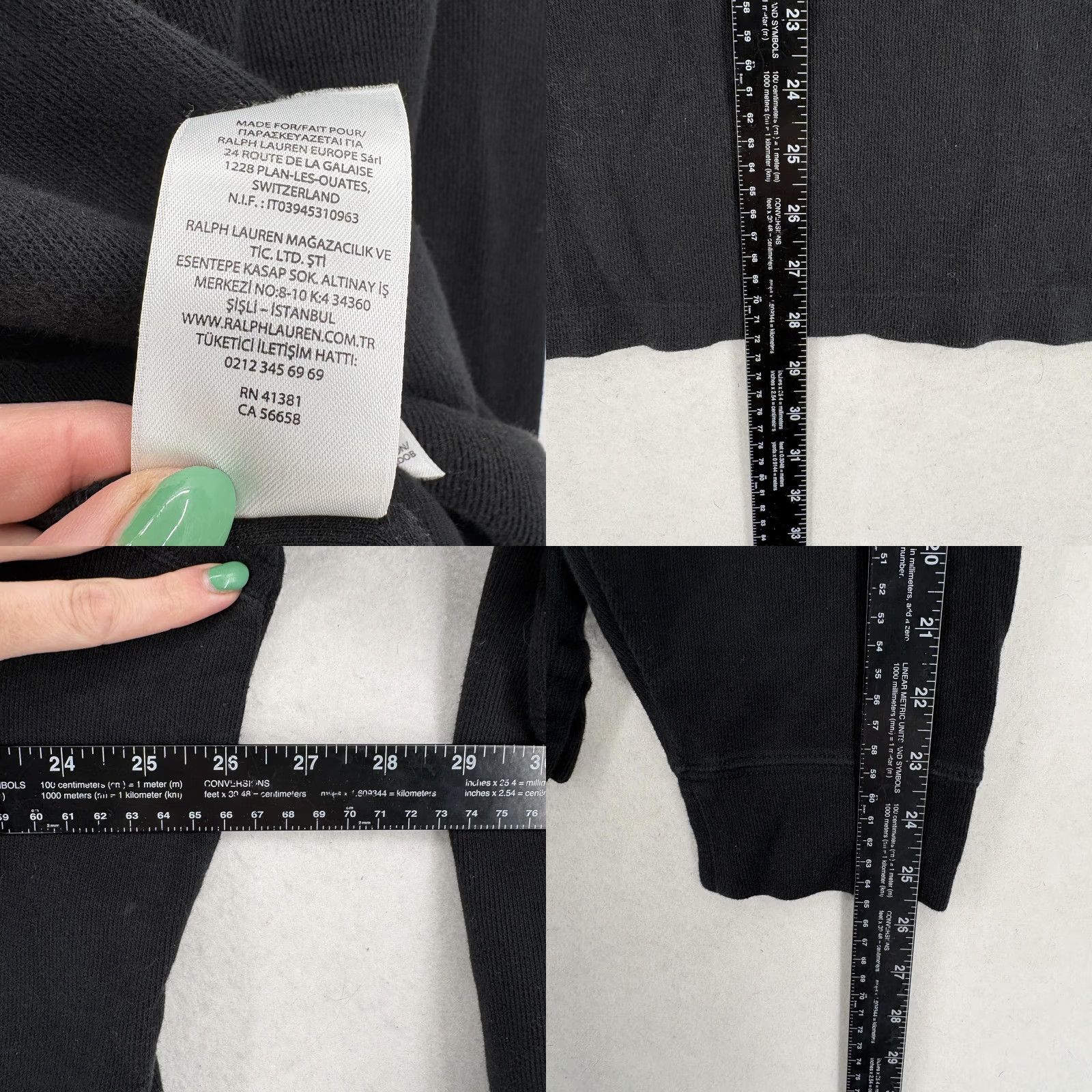 Polo Ralph Lauren Polo Ralph Lauren Sweater Mens XL Black 1/4 Zip Mock Neck Pullover Estate Rib Shirt Size US XL / EU 56 / 4 - 8 Thumbnail