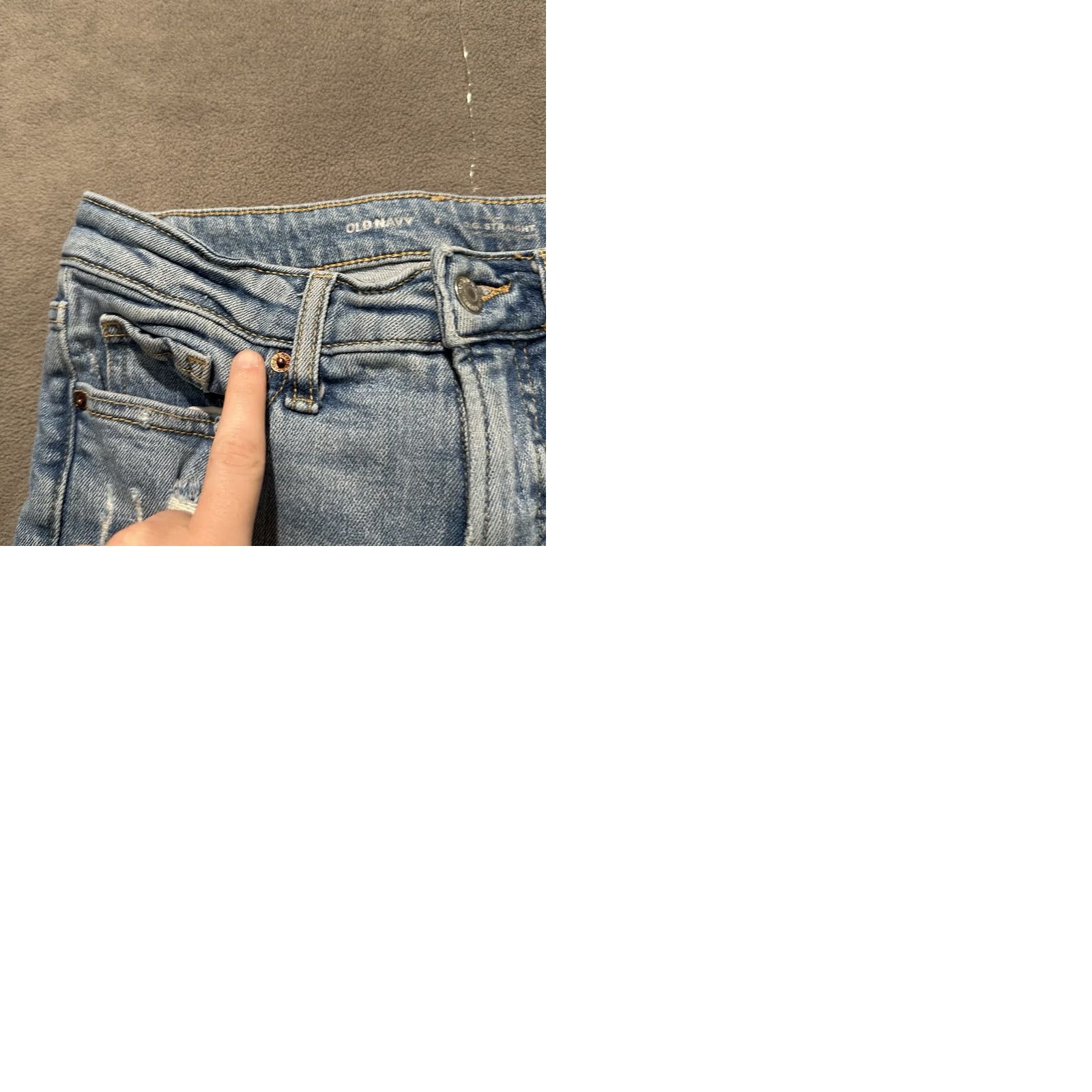 Old Navy Old Navy Jeans Womens 4 Blue Denim High Rise O.G. Straight Secret Smooth Pockets Jeans Size 27" / US 4 / IT 40 - 11 Thumbnail