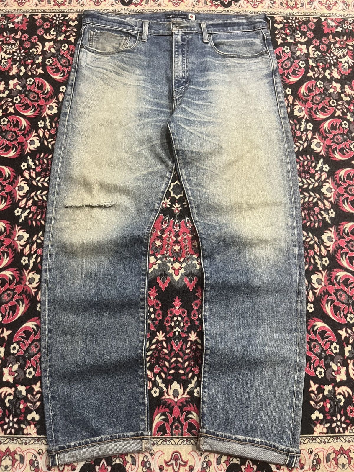 Levi's Made & Crafted Vintage Levi’s Made & Crafted Big E 502 Taper Selvedge Jeans Size US 36 / EU 52 - 1 Thumbnail