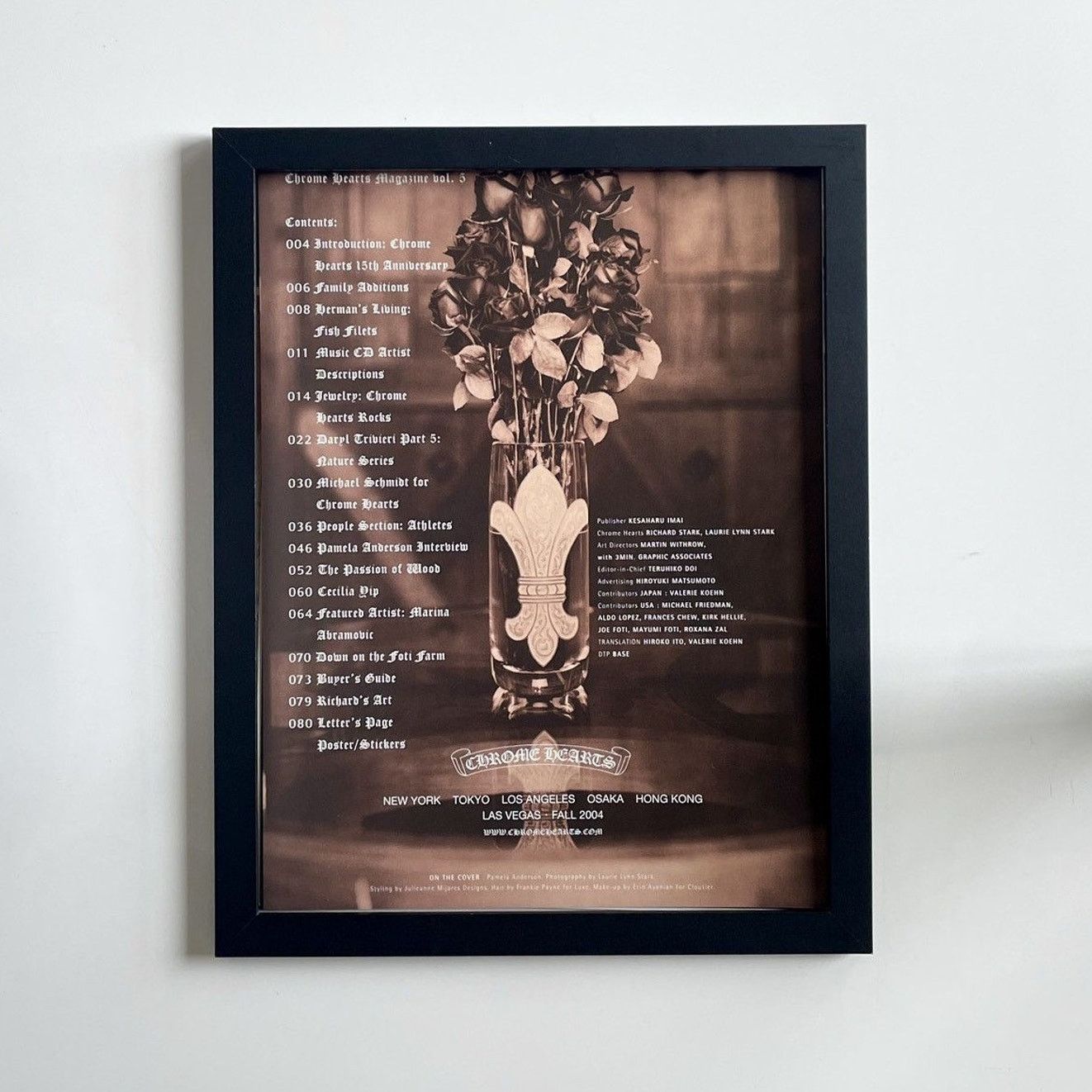 Chrome Hearts × Japanese Brand × Vintage Chrome Hearts context page Poster framed 9x11 Size ONE SIZE - 1 Thumbnail