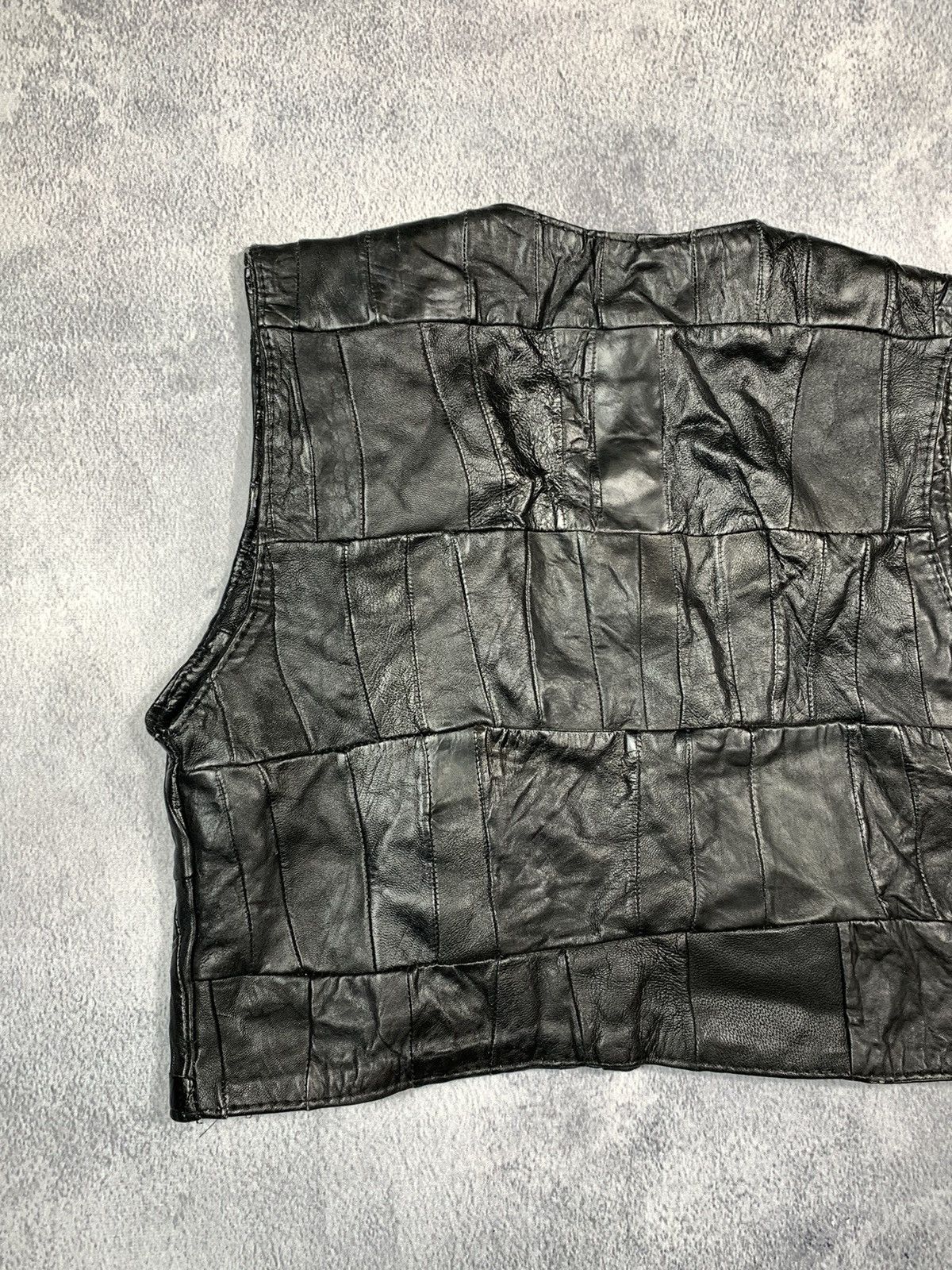 Other Vintage 80s style wmns Leather patchwork vest retro size M Size M / US 6-8 / IT 42-44 - 15 Thumbnail