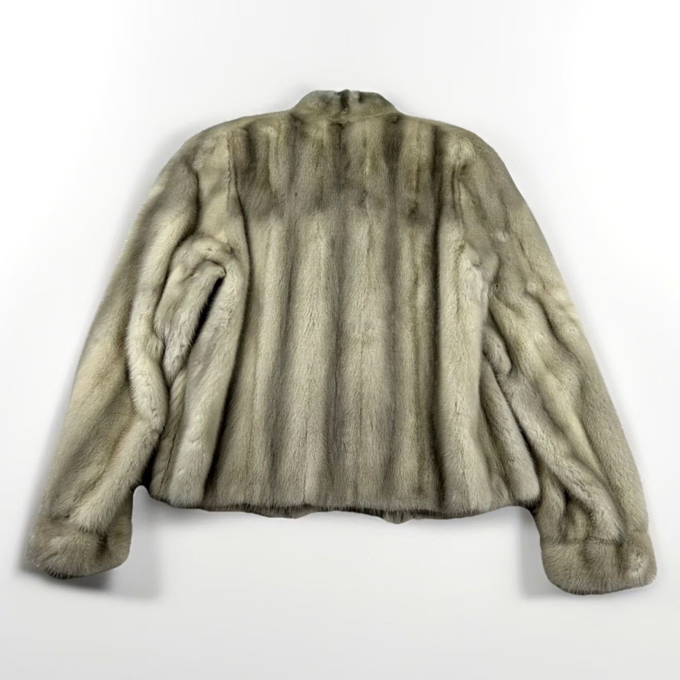 Vintage VINTAGE Christie Brothers Jacket Mink Gray Sapphire 80s Mob Lux S/M Size S / US 4 / IT 40 - 2 Thumbnail