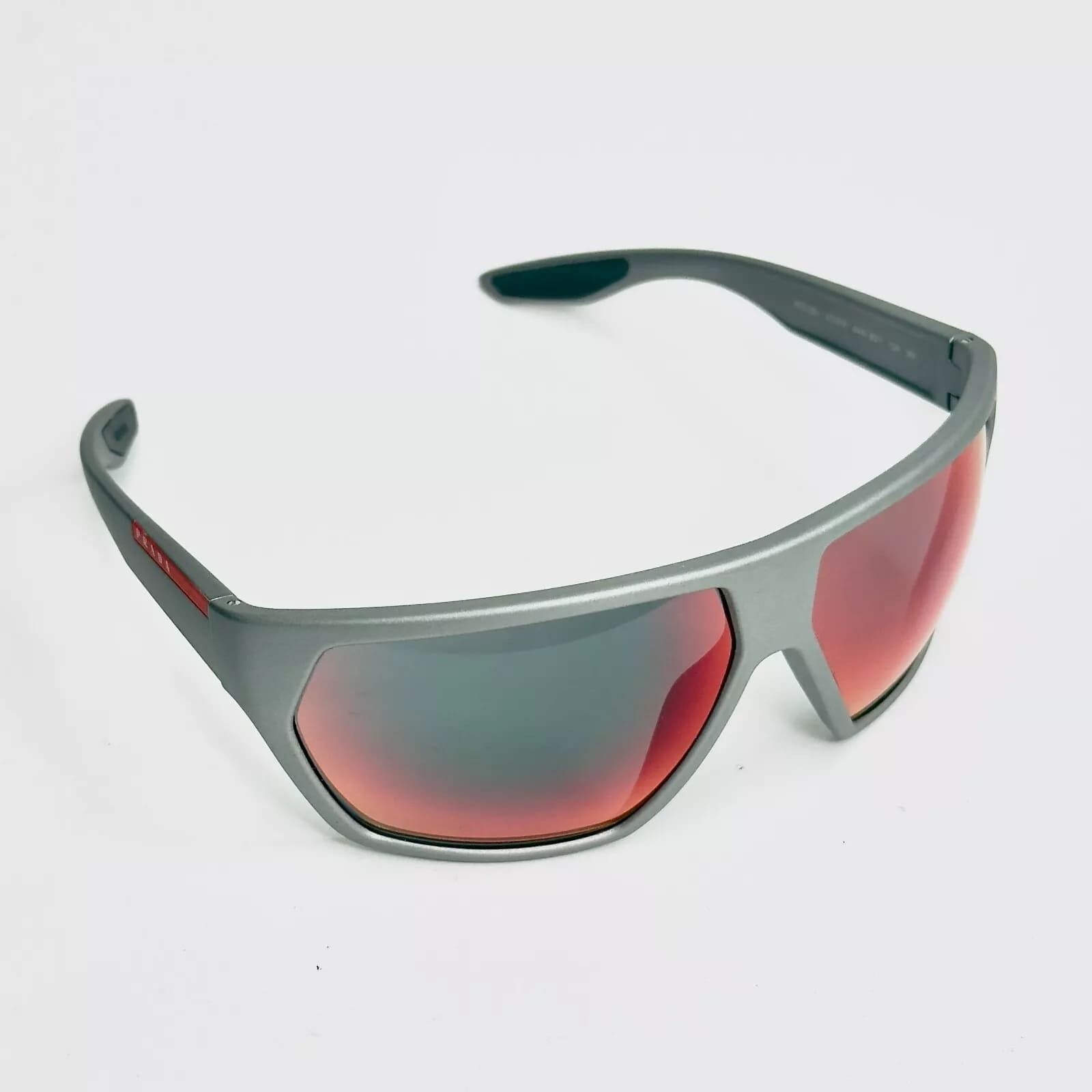 Prada PRADA LINEA ROSSA ACTIVE 08U Silver Sport Sunglasses PS08US Size ONE SIZE - 5 Thumbnail