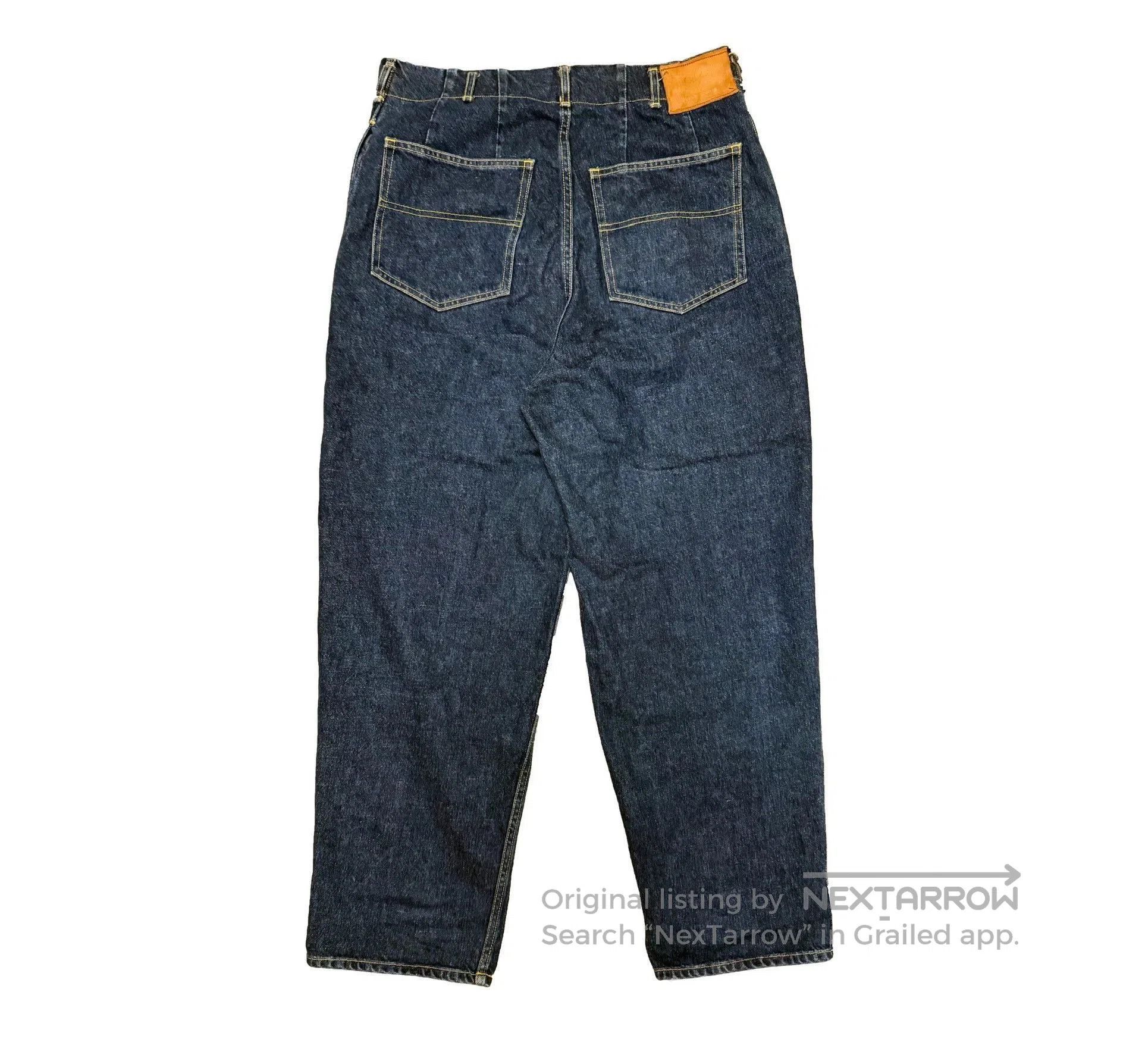 Yohji Yamamoto Blue Denim Straight-Leg Pants. Size US 30 / EU 46 - 2 Thumbnail