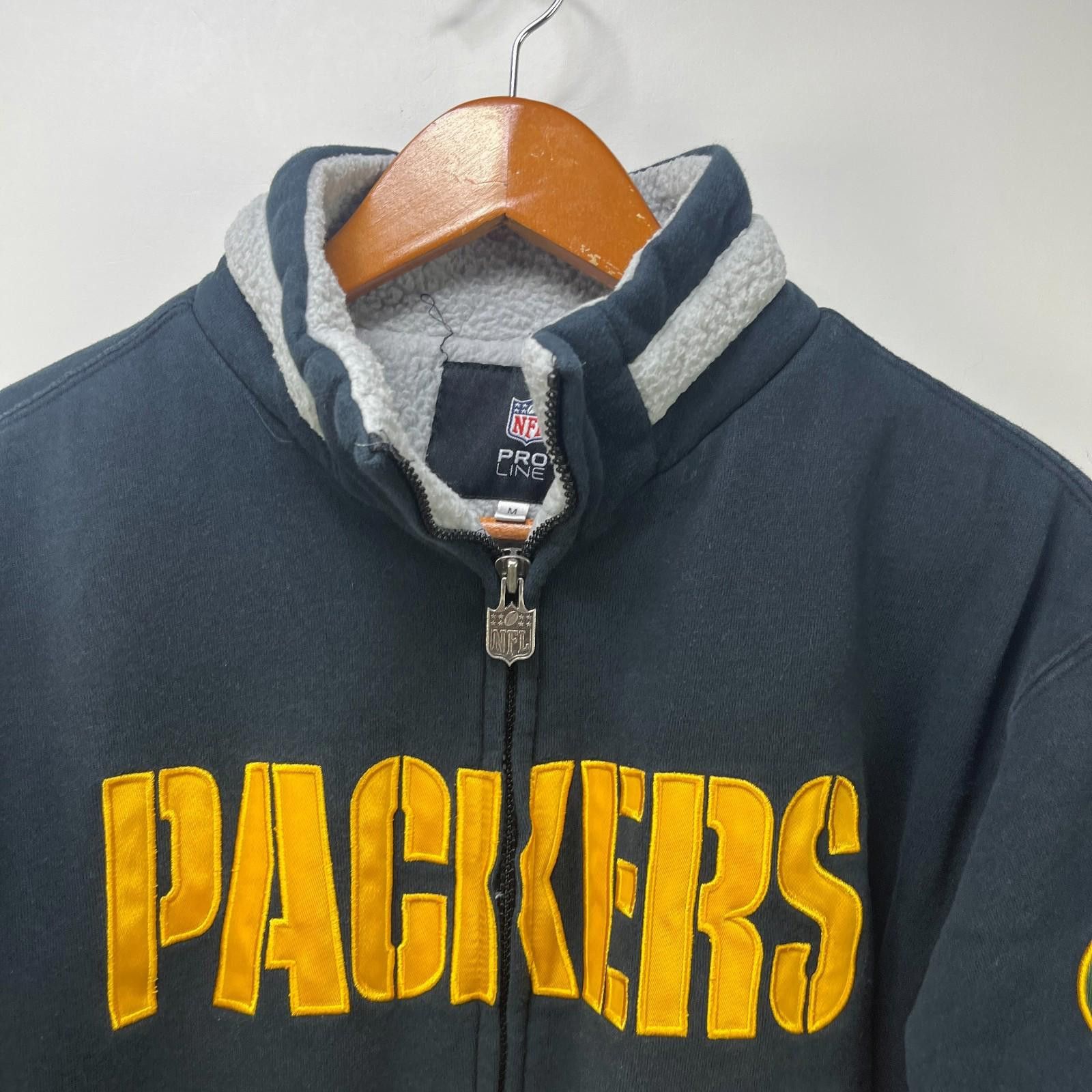Other Vintage Green Bay Packers Fleece Lined Jacket Medium Size ONE SIZE - 3 Thumbnail