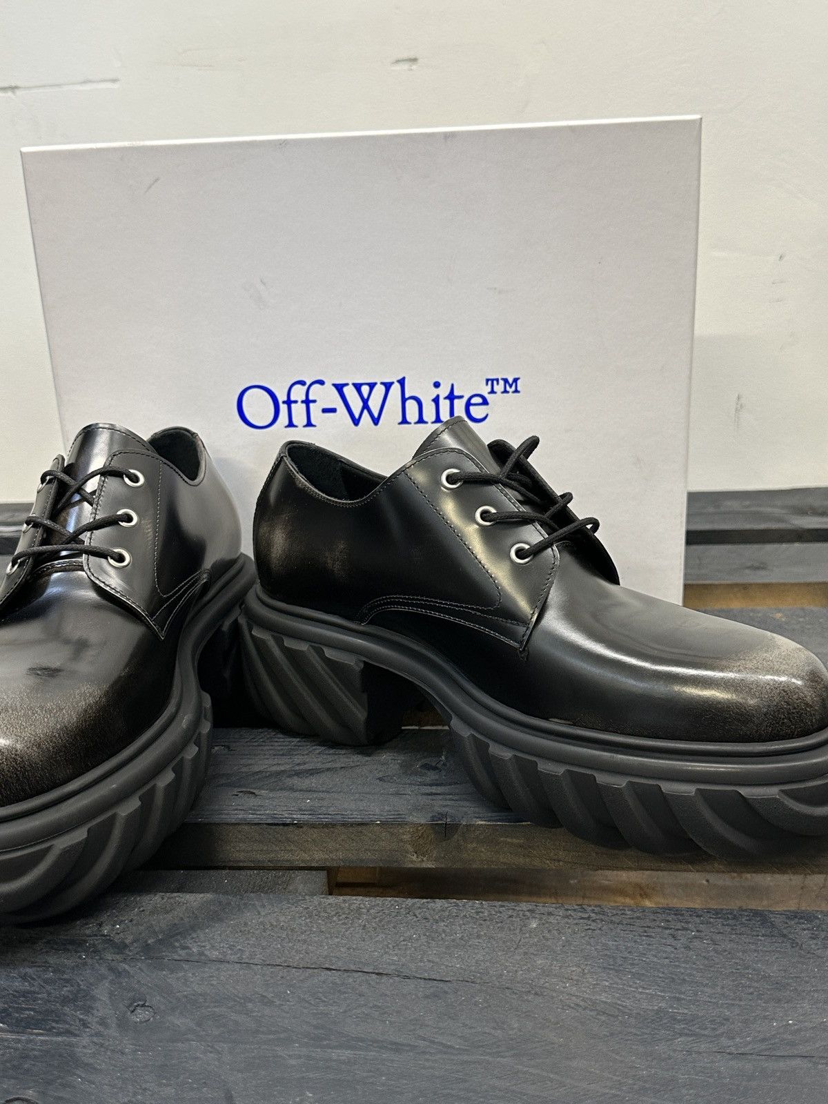 Off-White Exploration Derby Anthracite. Sz 43 Size US 10 / EU 43 - 4 Thumbnail