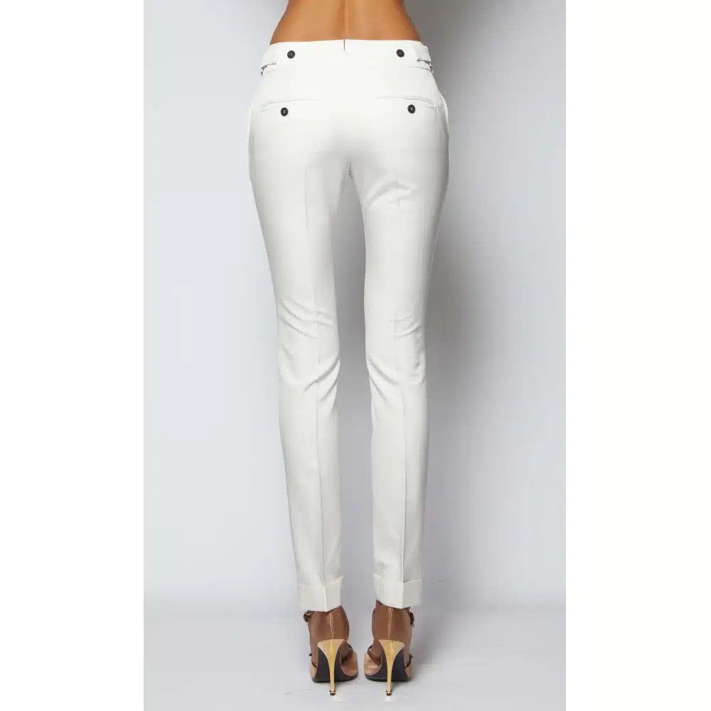 Tom Ford o1loc1c0525 PAW228 Straight Pant in White Size 26" / US 2 / IT 38 - 2 Thumbnail