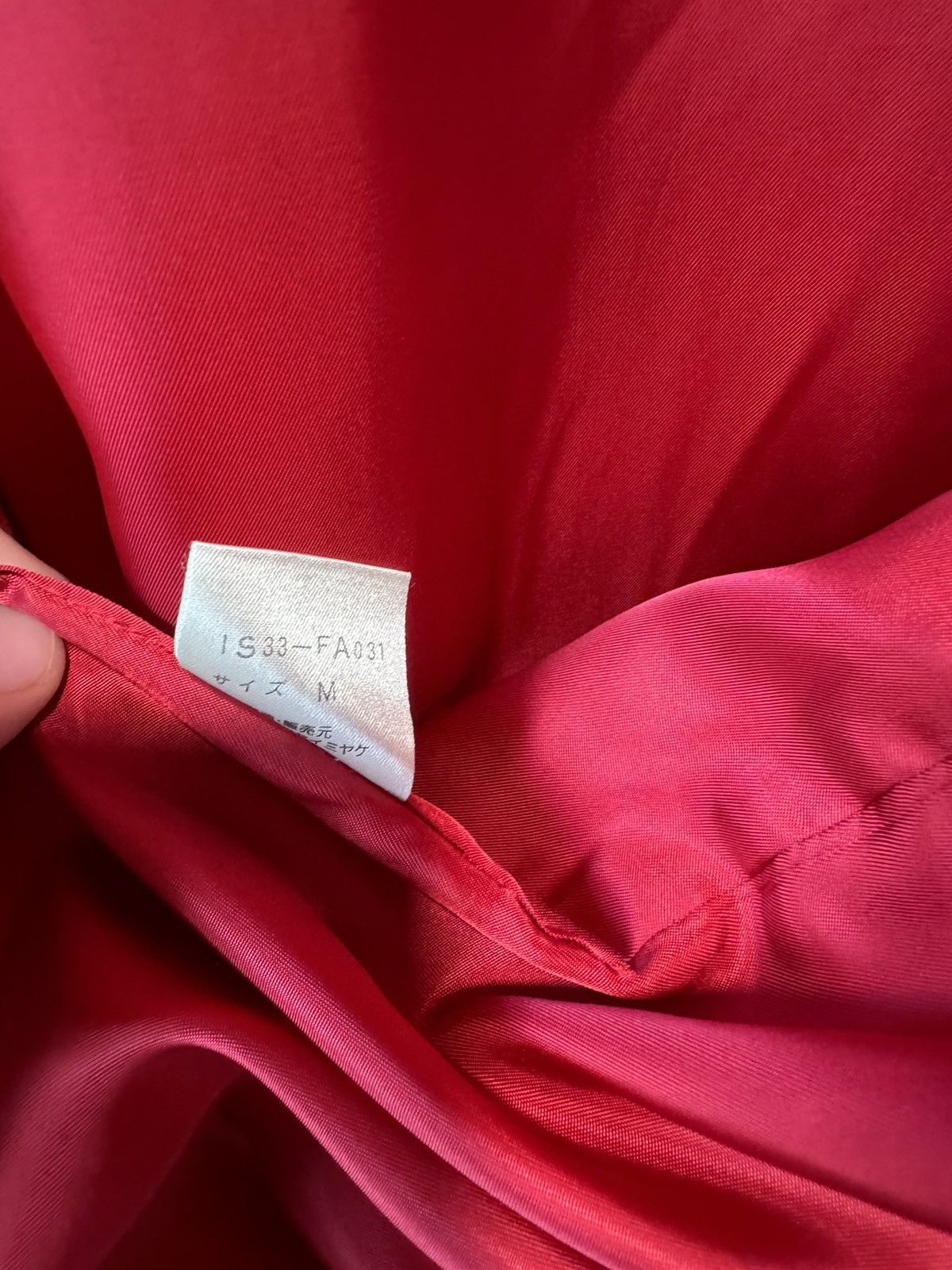 Issey Miyake iS Wool Full Length Coat Red Size US M / EU 48-50 / 2 - 6 Thumbnail