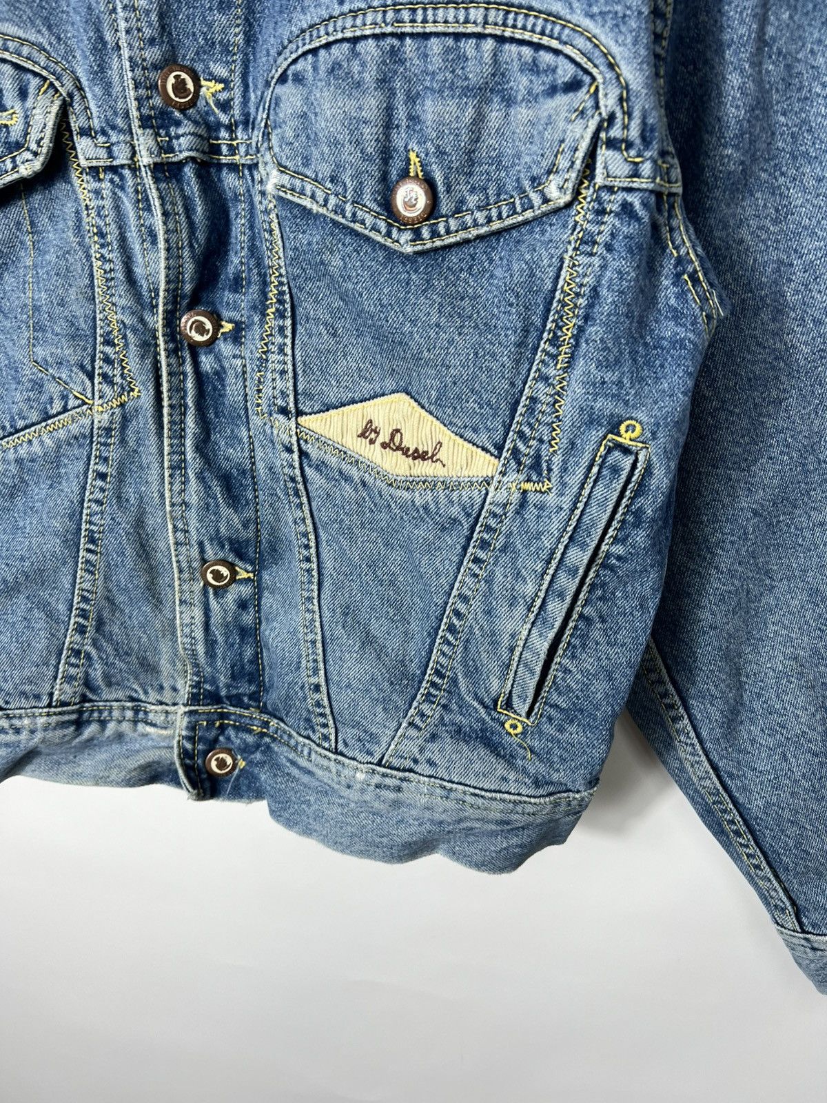 Diesel Vintage streetwear y2k Diesel Star Series 00s Denim Jacket Size M / US 6-8 / IT 42-44 - 3 Thumbnail