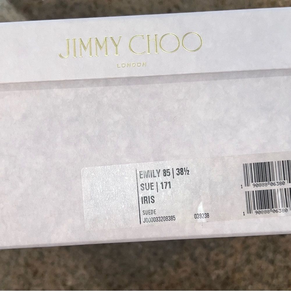 Jimmy Choo Jimmy Choo Emily 85 Iris Purple Suede Heels Size 38.5 Size US 8.5 / IT 38.5 - 4 Thumbnail