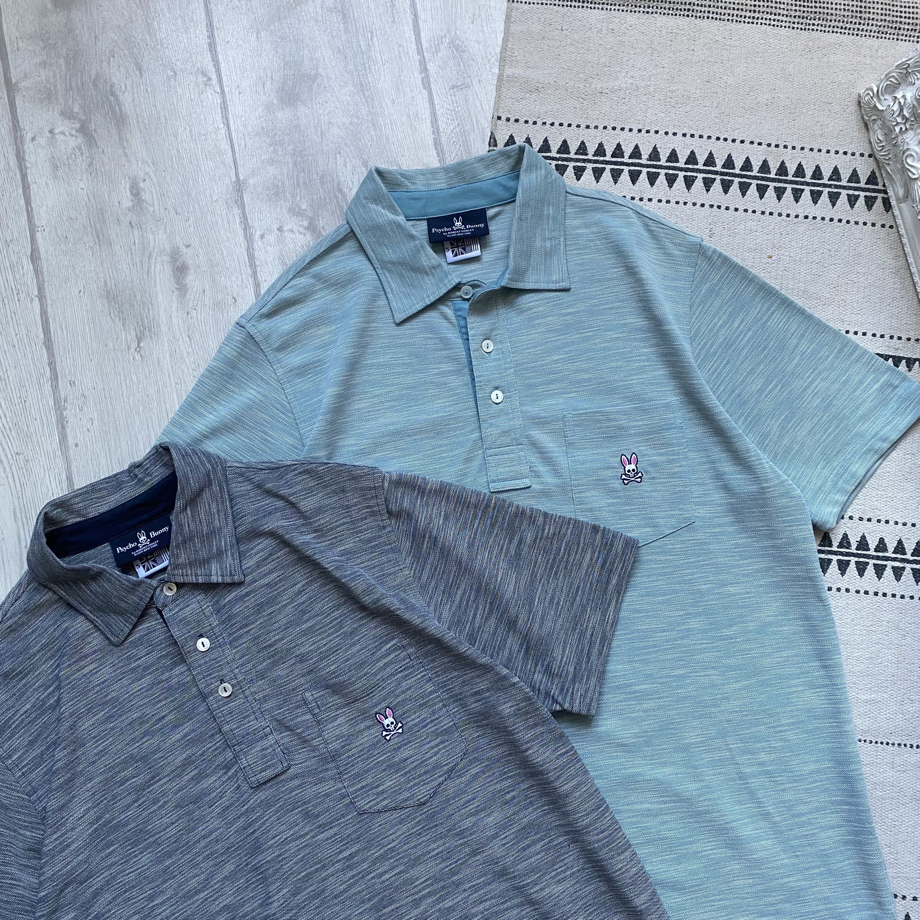 Psycho Bunny 🐰 Bundle x2 Psyho Bunny polo shirt t-shirt Oldmoney vibe Size US L / EU 52-54 / 3 - 1 Thumbnail