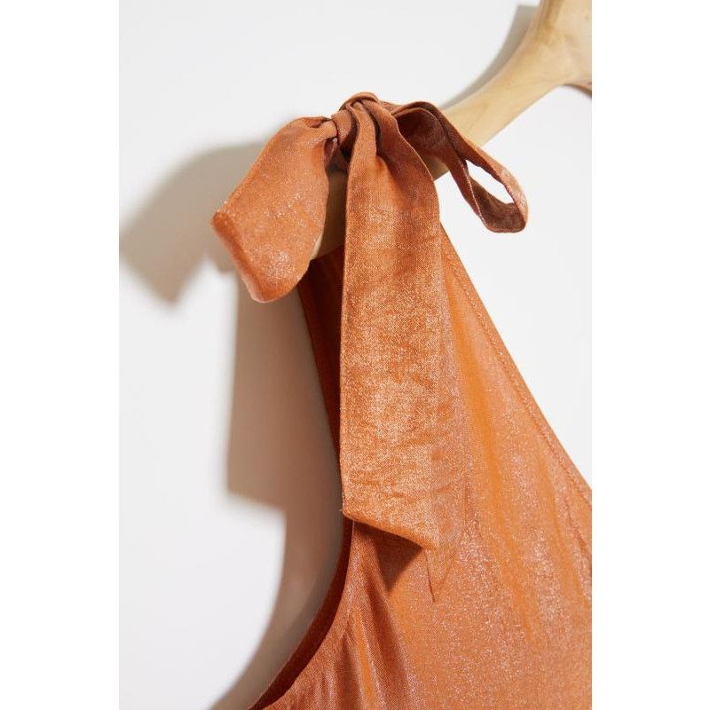 Anthropologie New Anthropologie Maeve Soraya Shimmer Tiered Maxi Dress Size S / US 4 / IT 40 - 4 Thumbnail