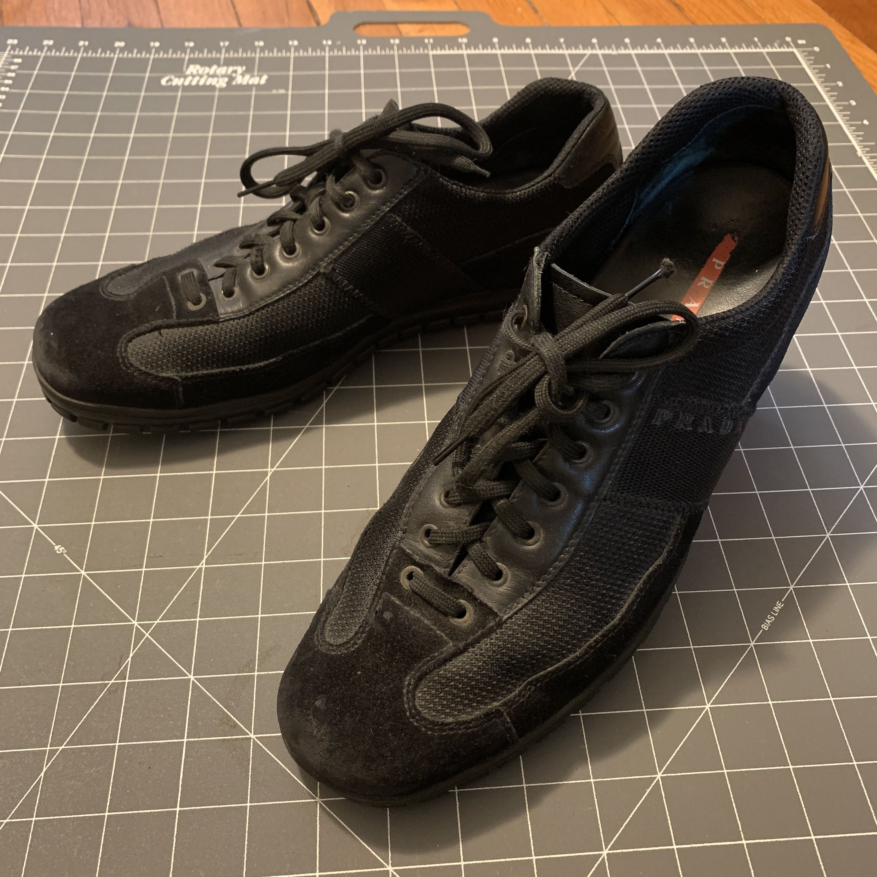 Prada × Vintage Vintage Prada Sport Loafers 2000s Leather Sneakers