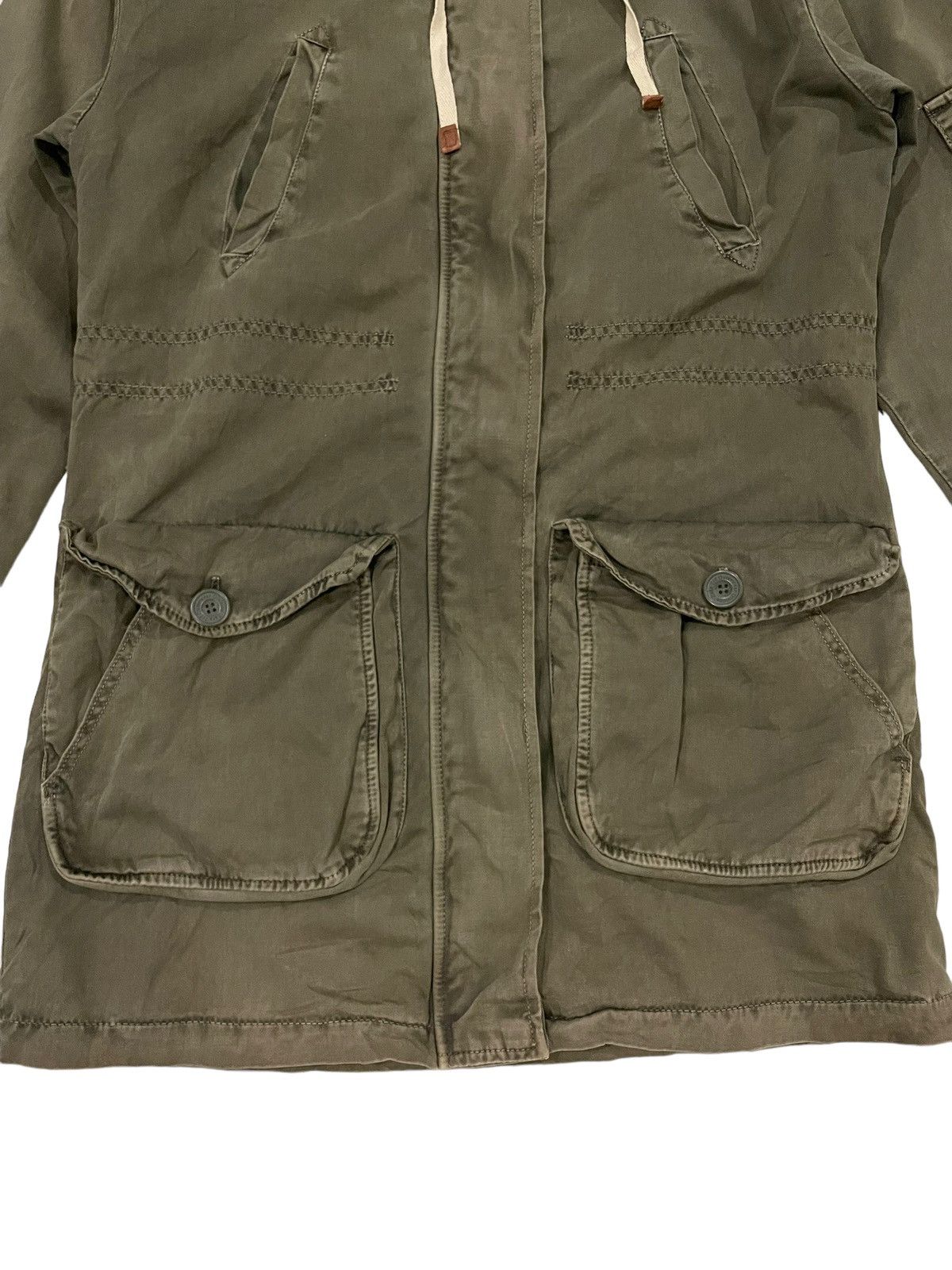 If Six Was Nine × Seditionaries × Zara Y2K Zara Trafaluc Men Zipped Hooded Parka Punk Jacket Size US S / EU 44-46 / 1 - 5 Thumbnail