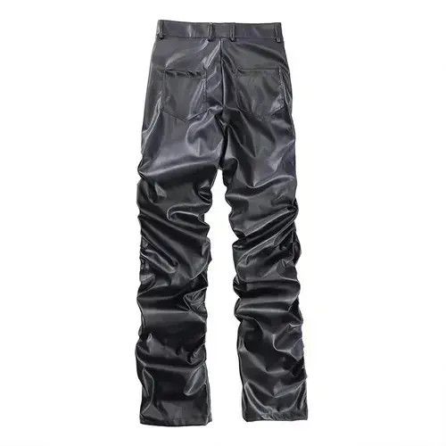 Japanese Brand VIBE Pu Leather Pants Size US 32 / EU 48 - 3 Thumbnail
