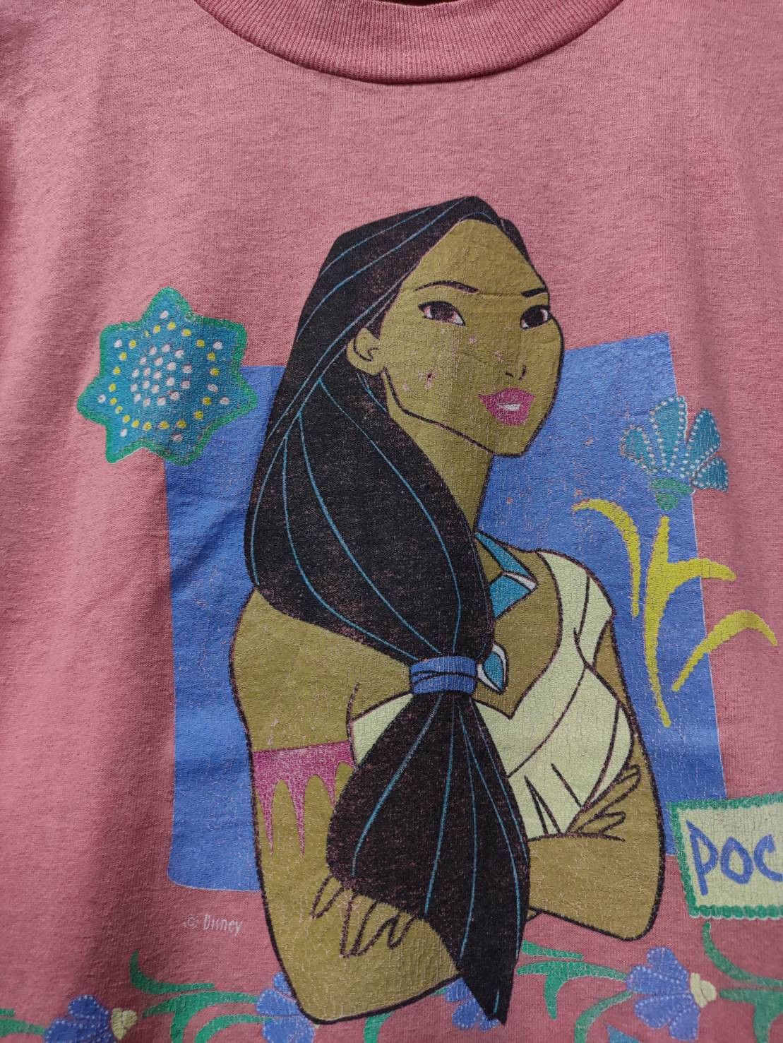 Disney Vtg 90's Disney " Pocahontas " Movie Promo Fringe T-Shirt Size US S / EU 44-46 / 1 - 3 Thumbnail