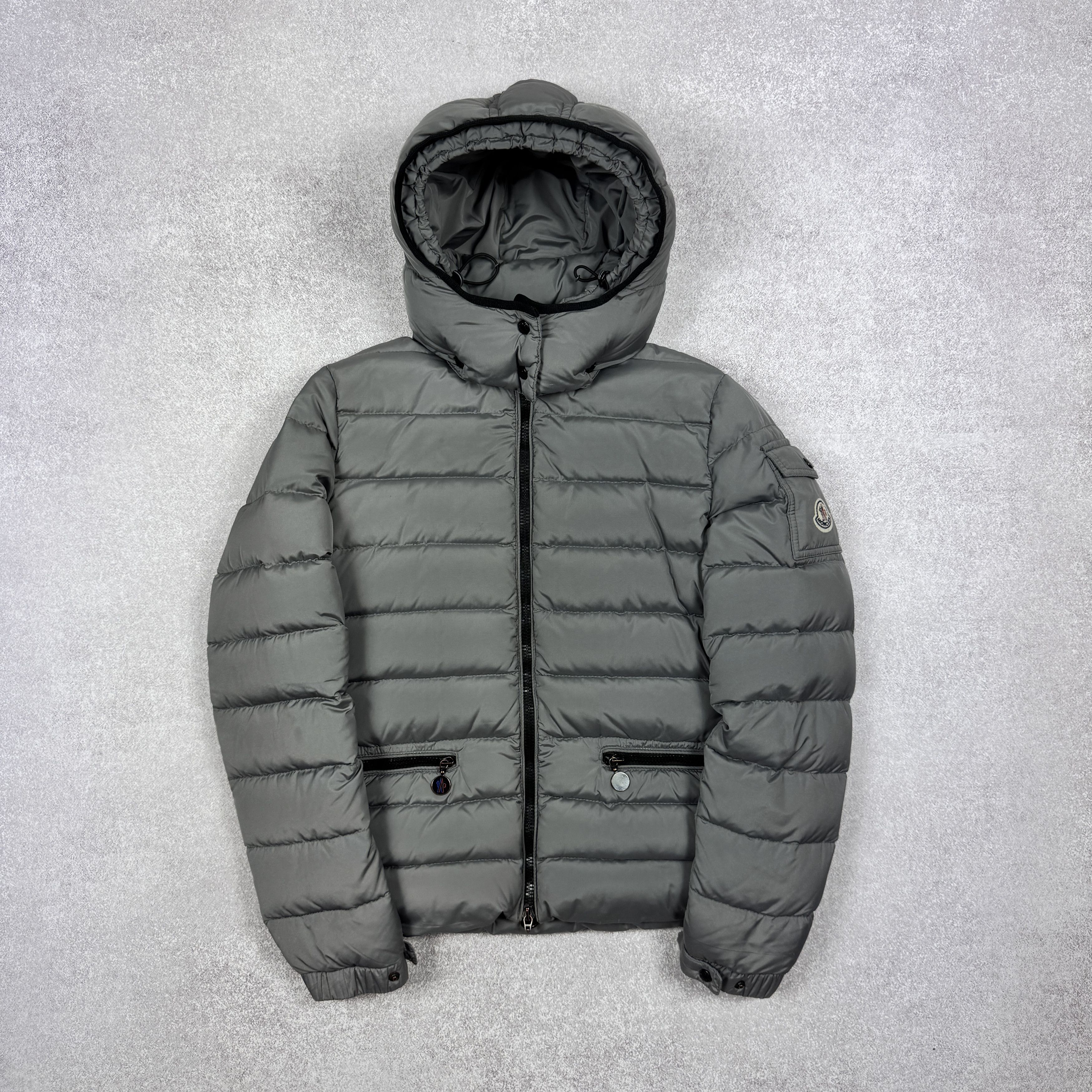 Moncler Women`s Moncler Bea Guibbotto Gray Puffer Jacket Size 0 / S Size XS / US 0-2 / IT 36-38 - 1 Thumbnail