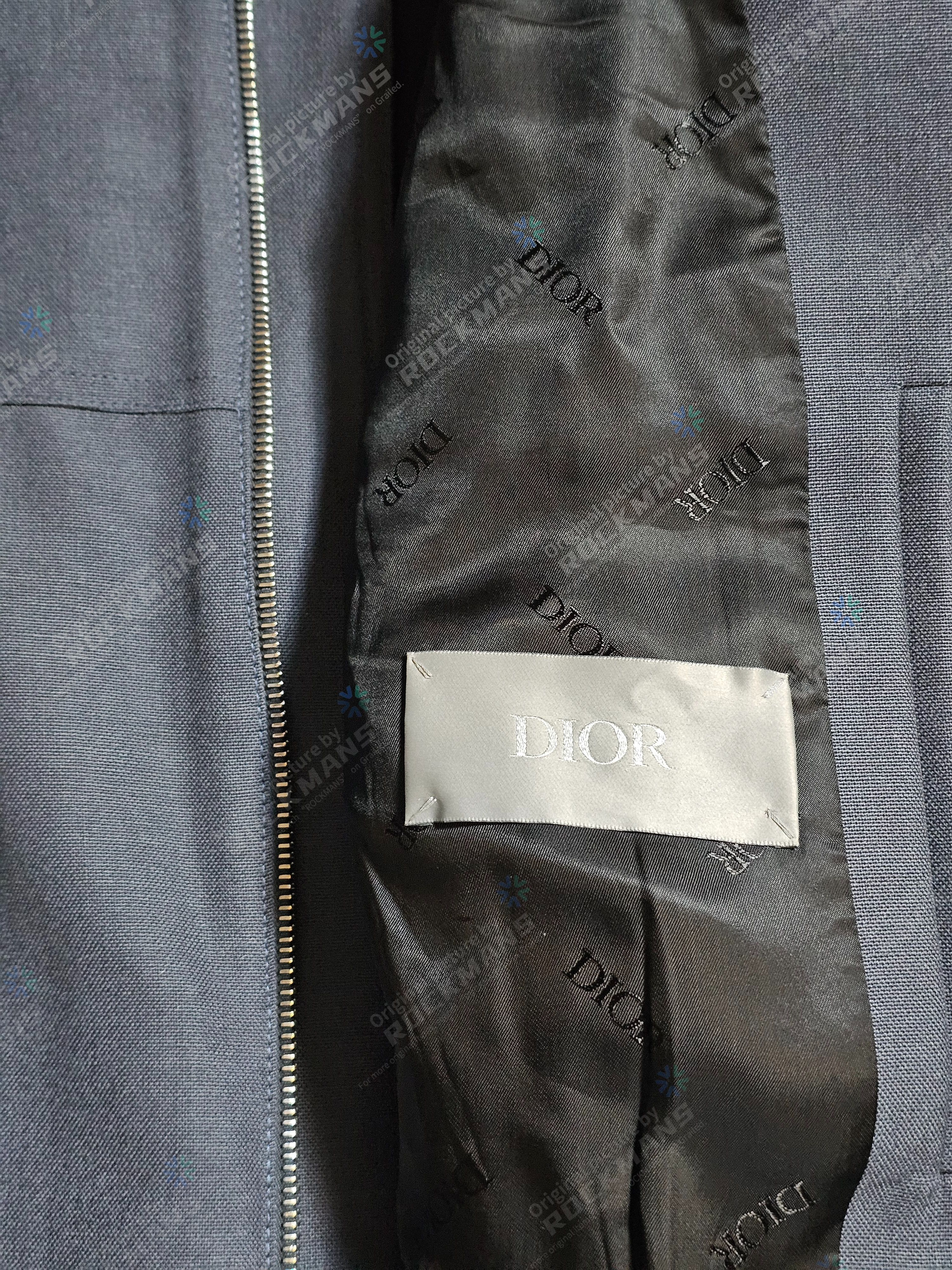 Dior Dior Wool Short Sleeve Work Zip Jacket Size 48 Size US L / EU 52-54 / 3 - 5 Thumbnail