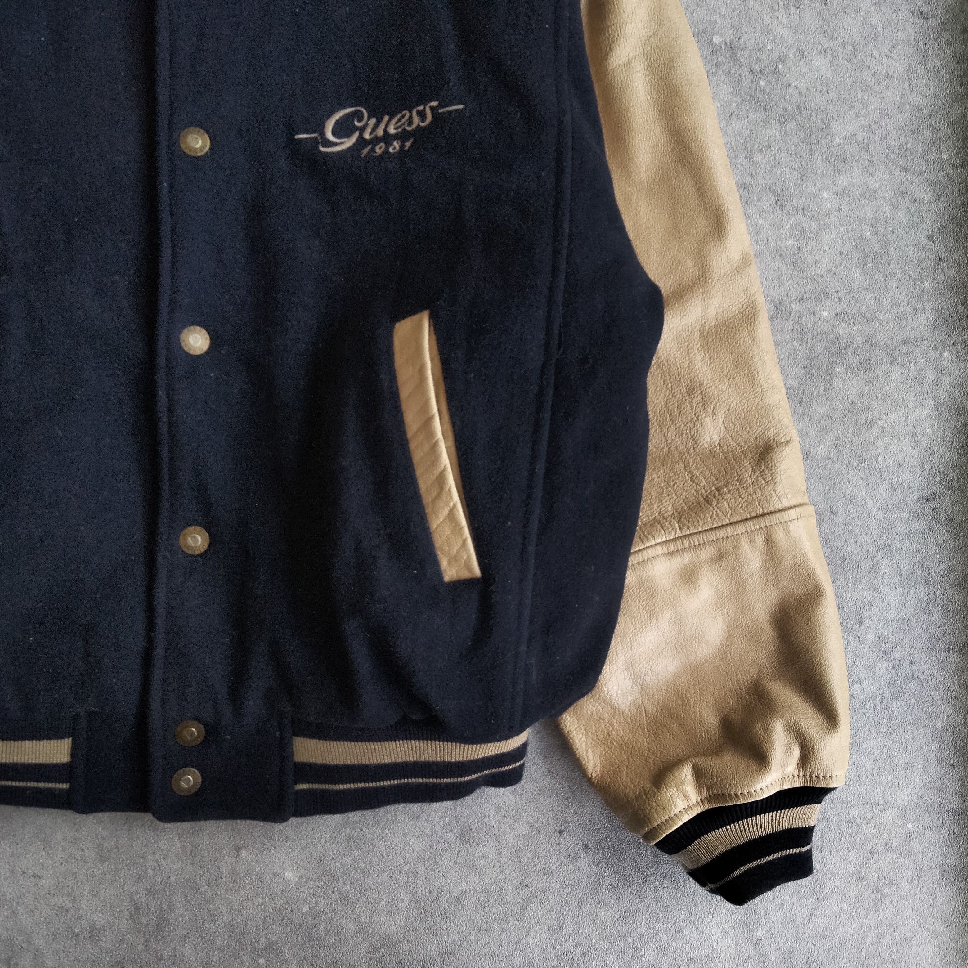 Guess Vintage Guess Legends Varsity Hand Leather jacket Size US S / EU 44-46 / 1 - 6 Thumbnail
