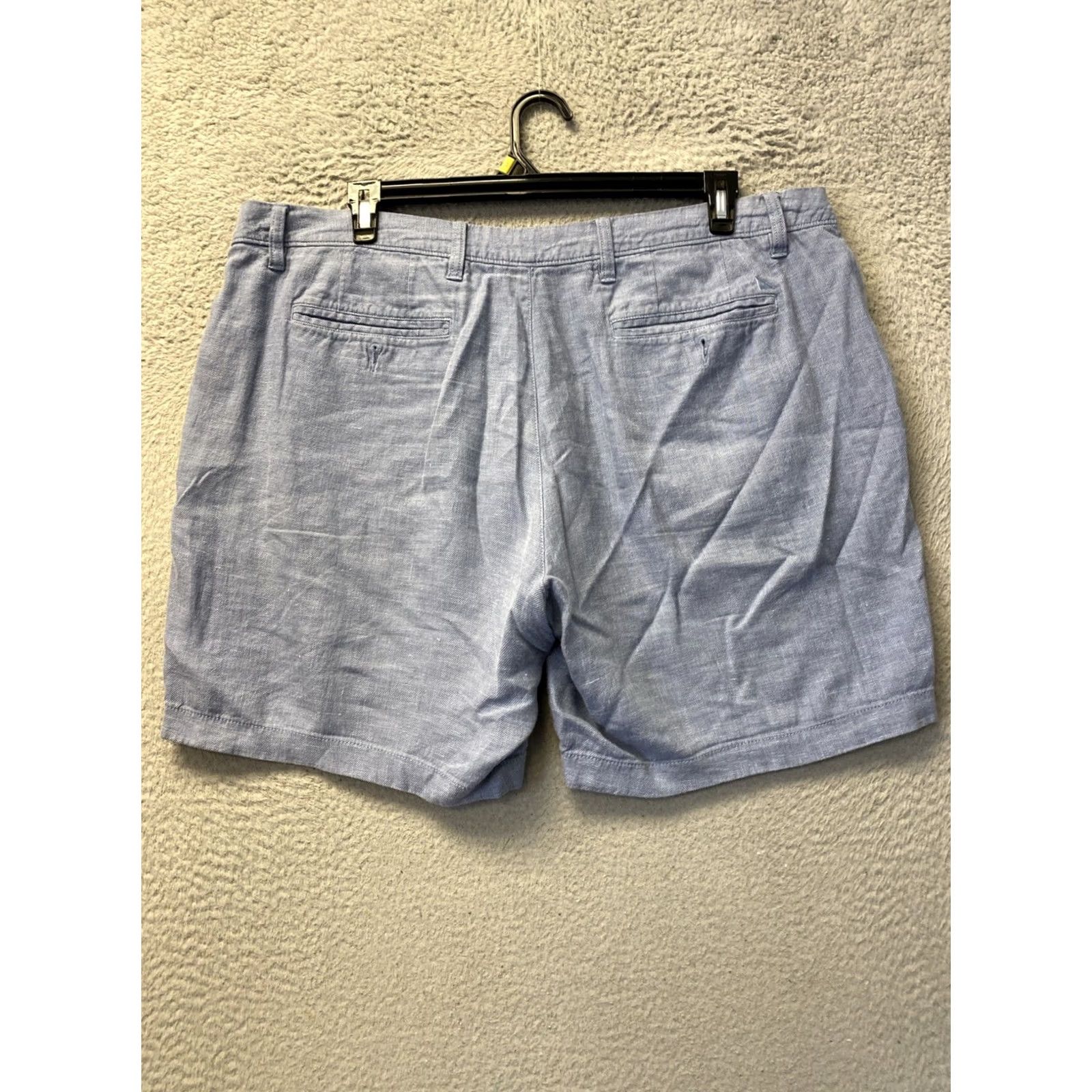 UNTUCKit UNTUCKit Shorts Mens 40 Blue Linen Cotton Chino 9 Inch Casual Summer Mens Size US 40 / EU 56 - 7 Thumbnail