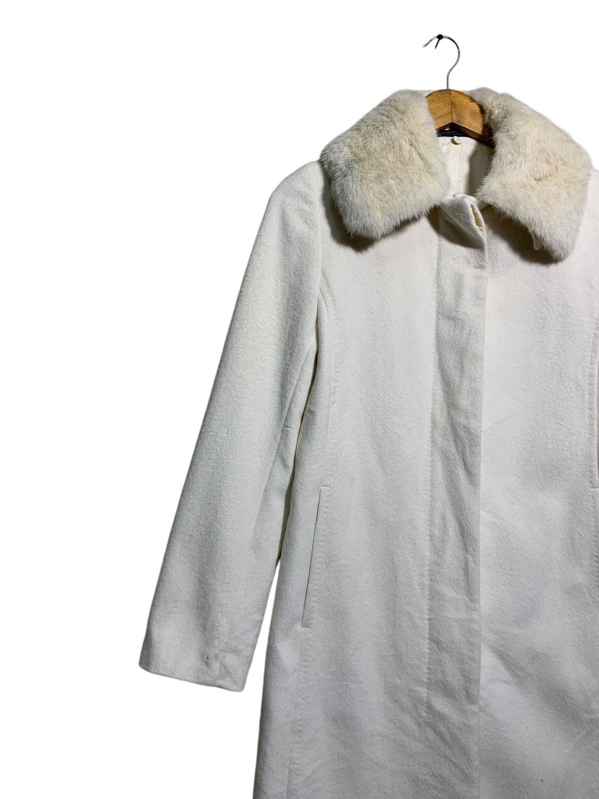 Yohji Yamamoto 🔥INED ANGORA RABBIT FUR TRENCH COATS Size M / US 6-8 / IT 42-44 - 3 Thumbnail