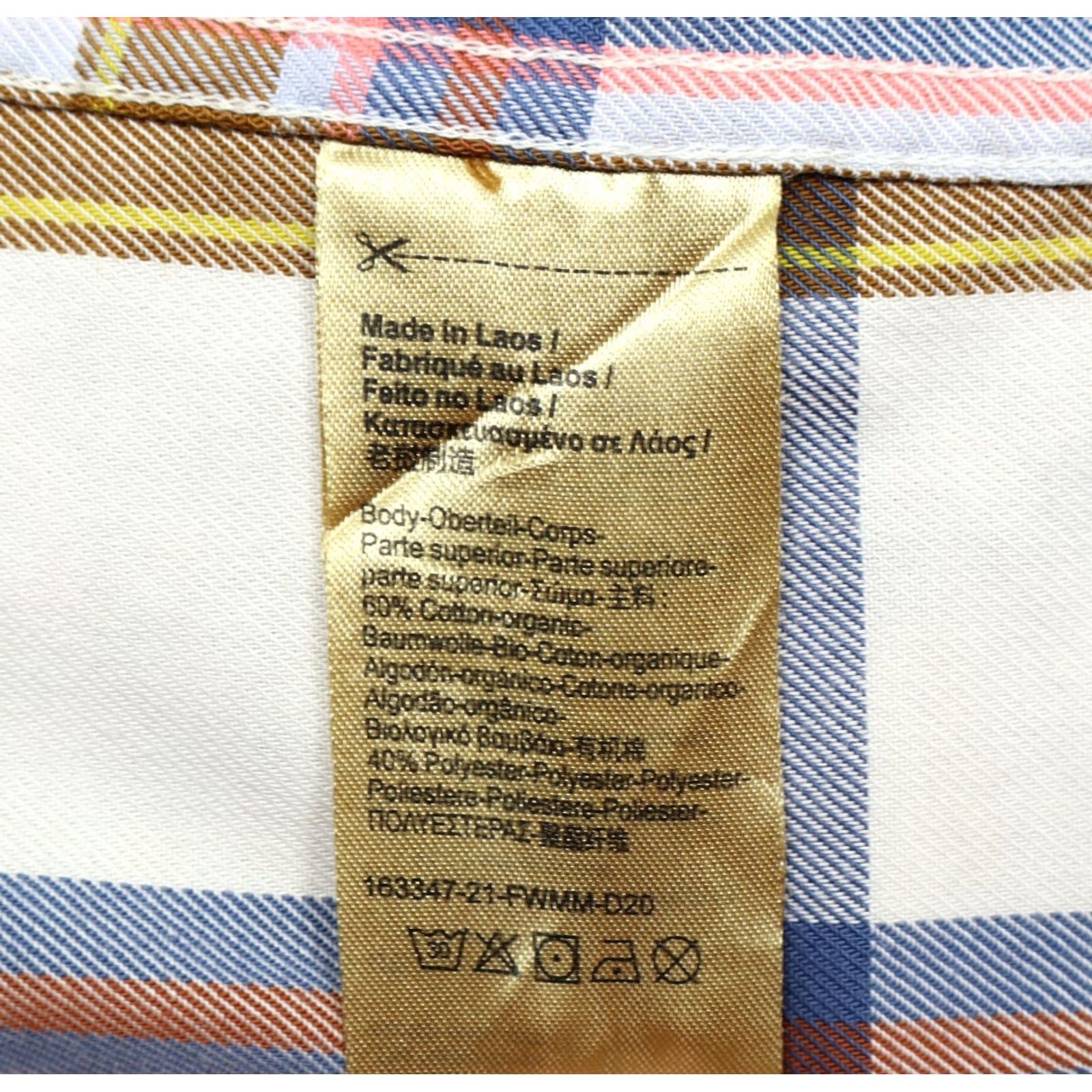 Scotch & Soda Scotch & Soda Men’s Worker Style Long Sleeve Plaid Shirt Tan/Blue/Pink Sz L Size US L / EU 52-54 / 3 - 5 Thumbnail