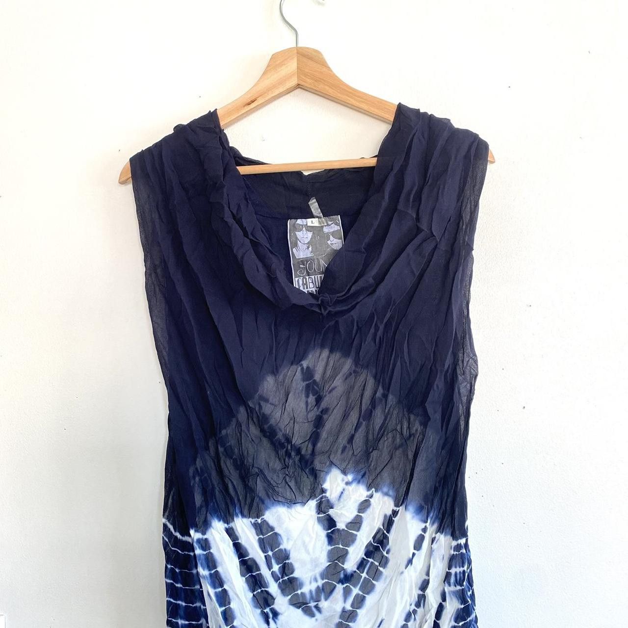 Young Fabulous & Broke YOUNG FABULOUS & BROKE Y2K MINI DRESS LARGE WHITE BLUE Size L / US 10 / IT 46 - 2 Thumbnail