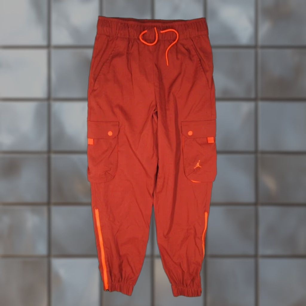 Nike Nike Air Jordan Joggers Women XS Orange Sport Tunnel Cargo 27x27 Womens Size 26" / US 2 / IT 38 - 1 Thumbnail