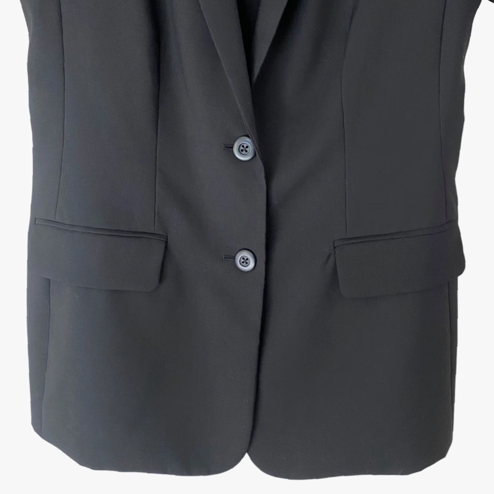 J. Jill J.Jill Blazer Women's Size 4 Black Wool Blend Ponte Double Button Jacker Formal Size S / US 4 / IT 40 - 6 Thumbnail