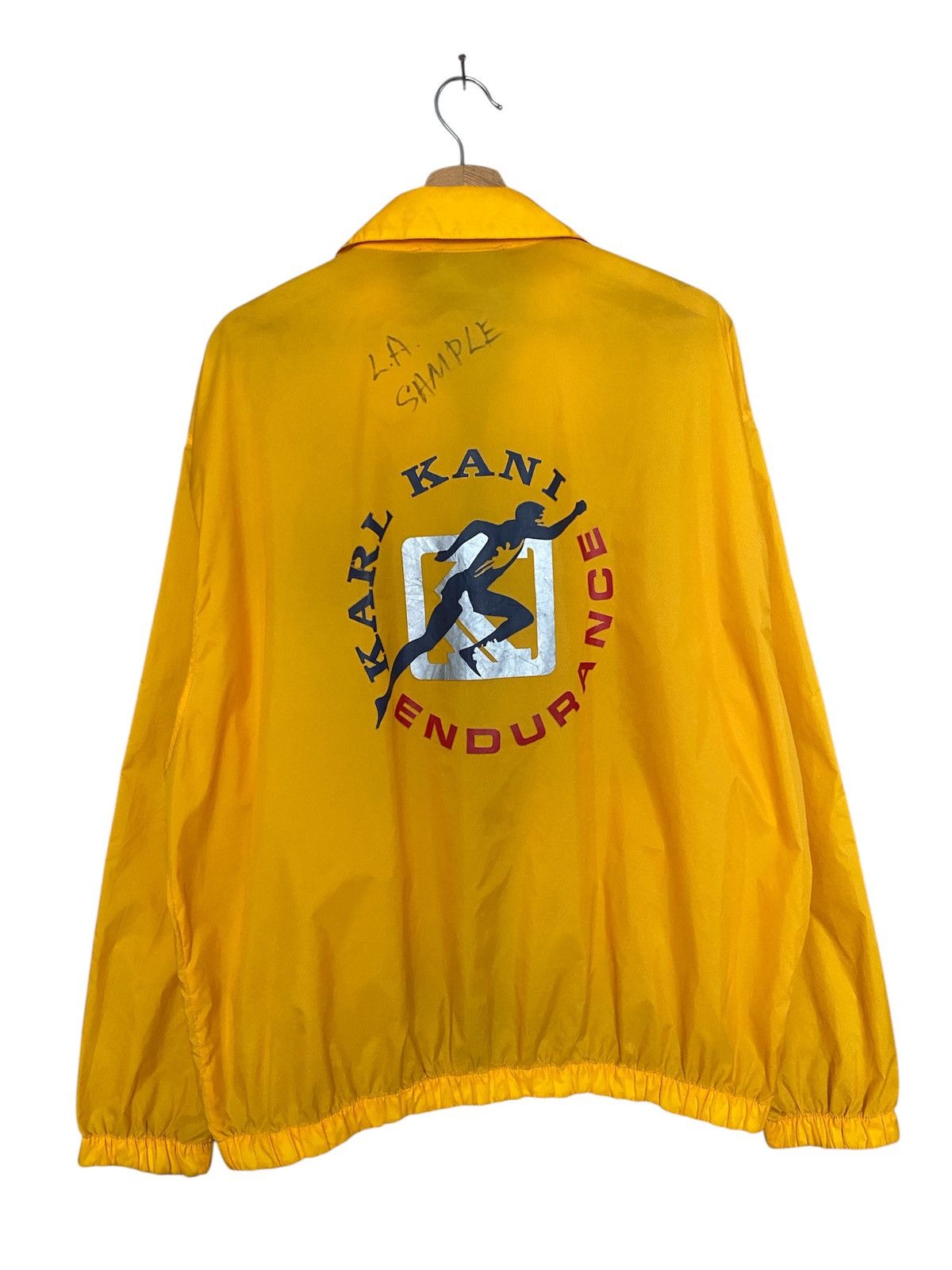 Vintage Vintage 90’s Karl Kani Big Logo Back Hit Windbreaker Jacket Size US XL / EU 56 / 4 - 3 Thumbnail