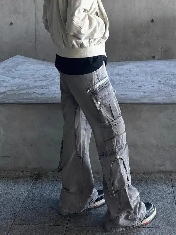 Other Cargo Stacked Denim Jeans, Flared Jeans, Wide Leg Jeans Size US 28 / EU 44 - 5 Thumbnail