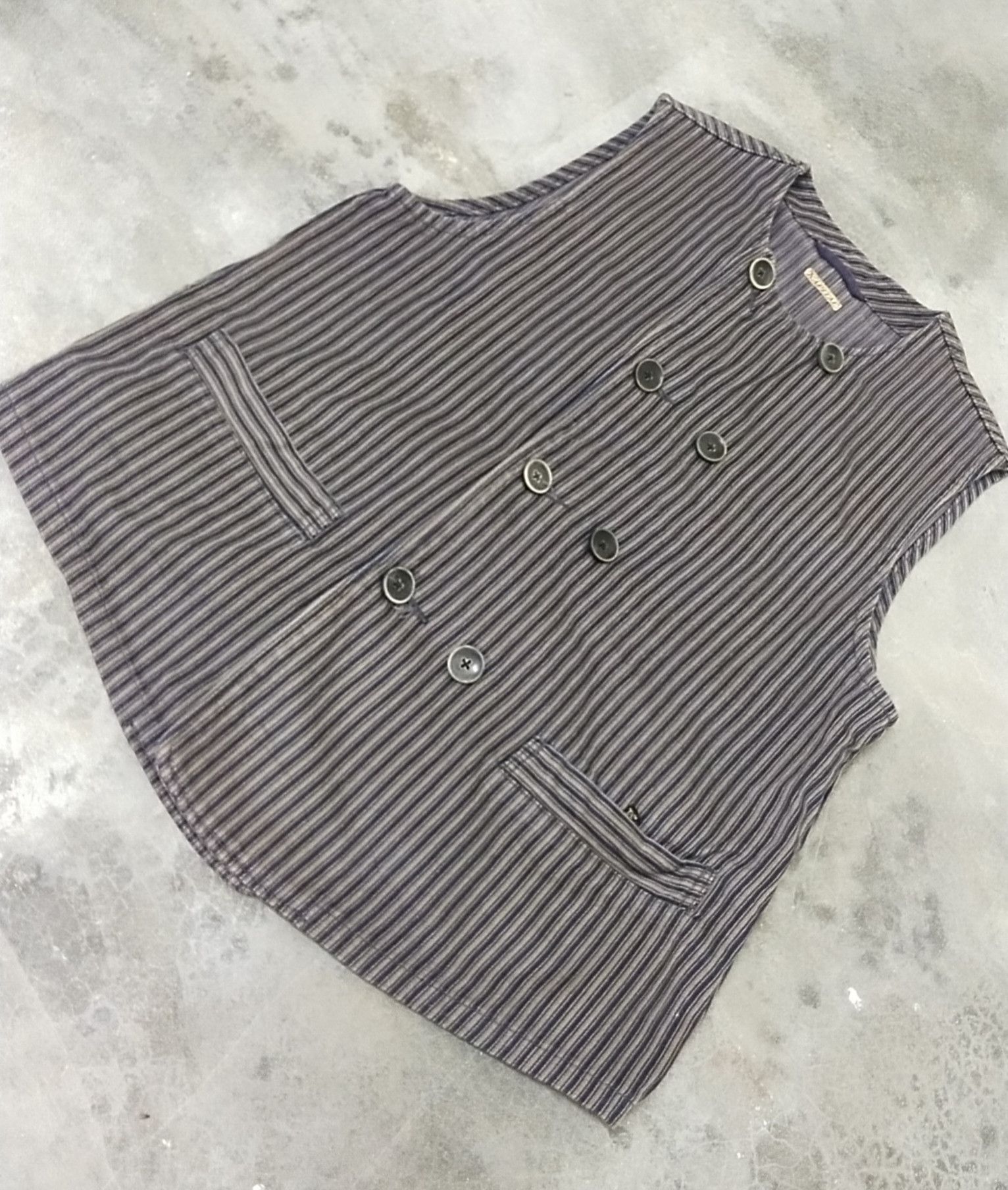 Other Final Drop Kapital Hickory Stripe Vest M Size M / US 6-8 / IT 42-44 - 3 Thumbnail