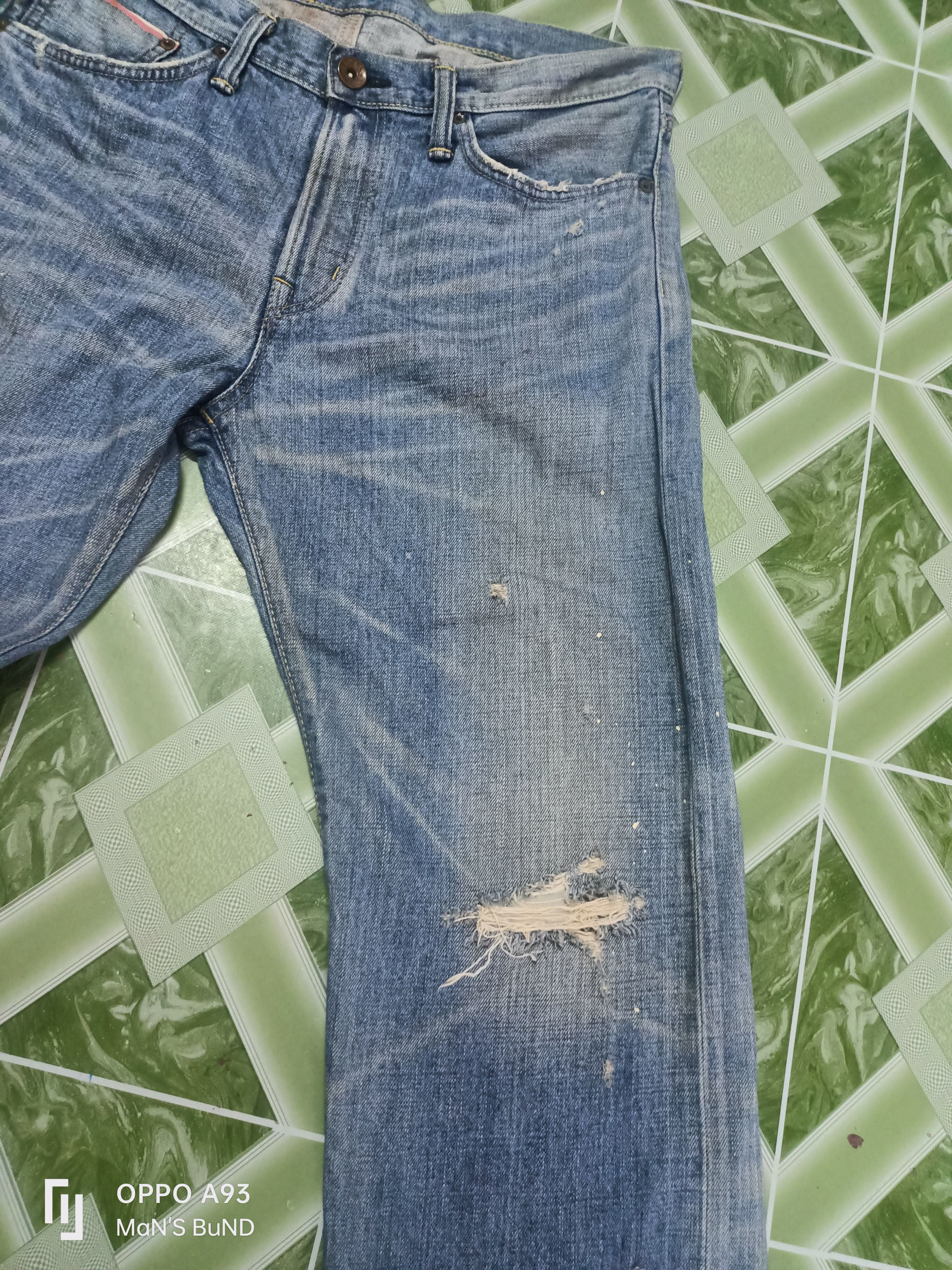 Edwin × Vintage Distressed EDWIN 505 zx Selvedge Size US 32 / EU 48 - 2 Thumbnail