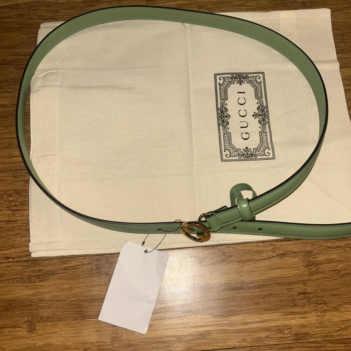 Gucci Gucci Blondie Leather Belt 723073 size 95 Size ONE SIZE - 6 Thumbnail