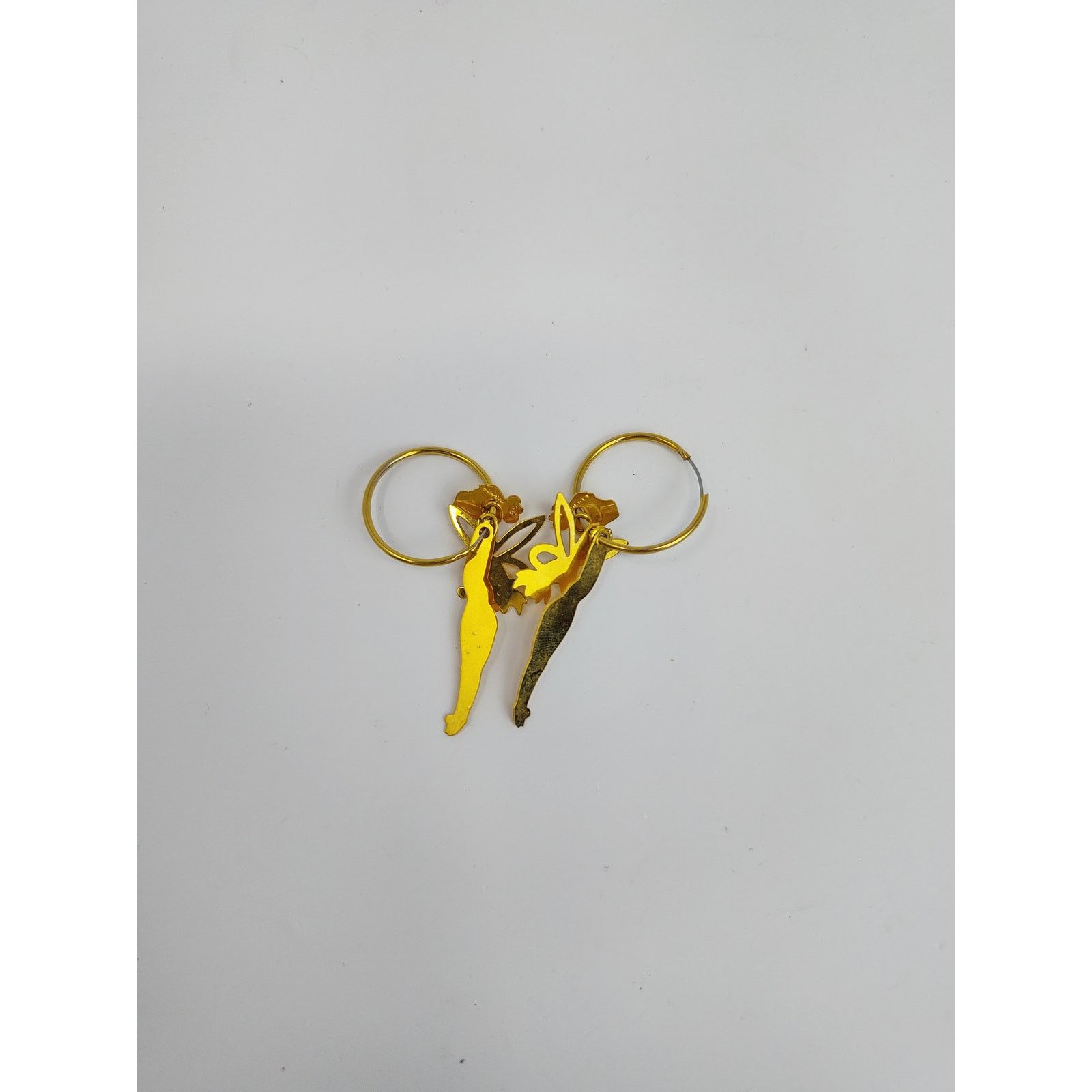 Disney Disney Signed Gold Tone Tinkerbell Dangle Earrings Size ONE SIZE - 8 Thumbnail