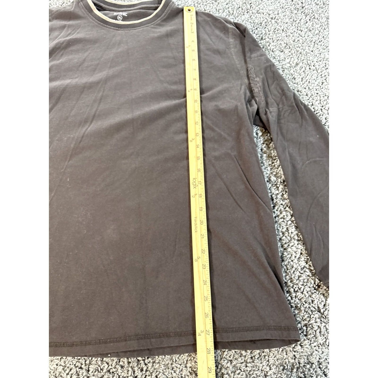 Vintage Kuhl Shirt Mens XL Brown Long Sleeve Organic Cotton Outdoor Hike Regular Crew Neck Logo Knit Vintage: No Size US XL / EU 56 / 4 - 2 Thumbnail