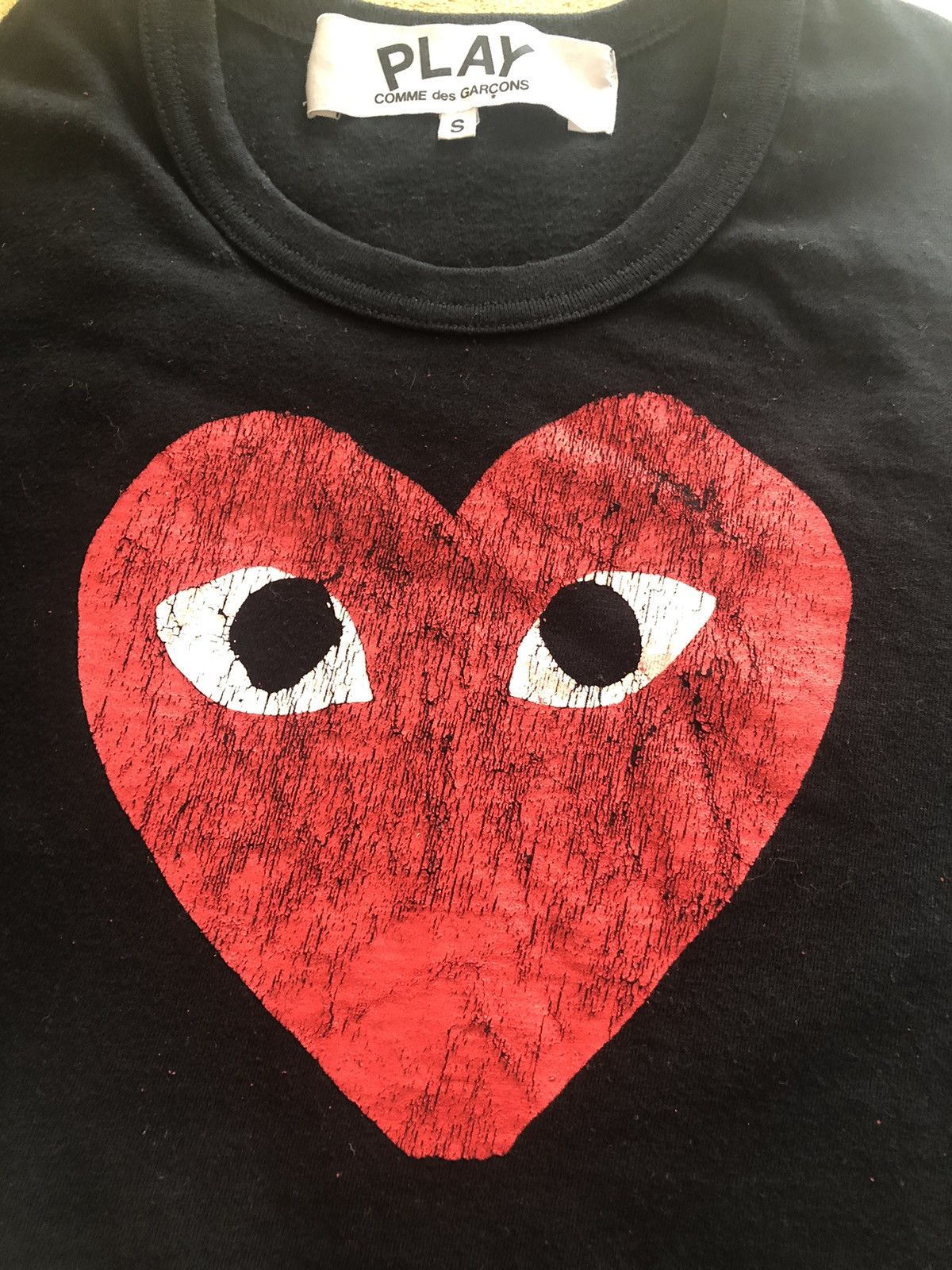 Comme des Garcons COMME DES GARCONS PLAY VINTAGE HEART TEE SHIRT Size US S / EU 44-46 / 1 - 2 Thumbnail