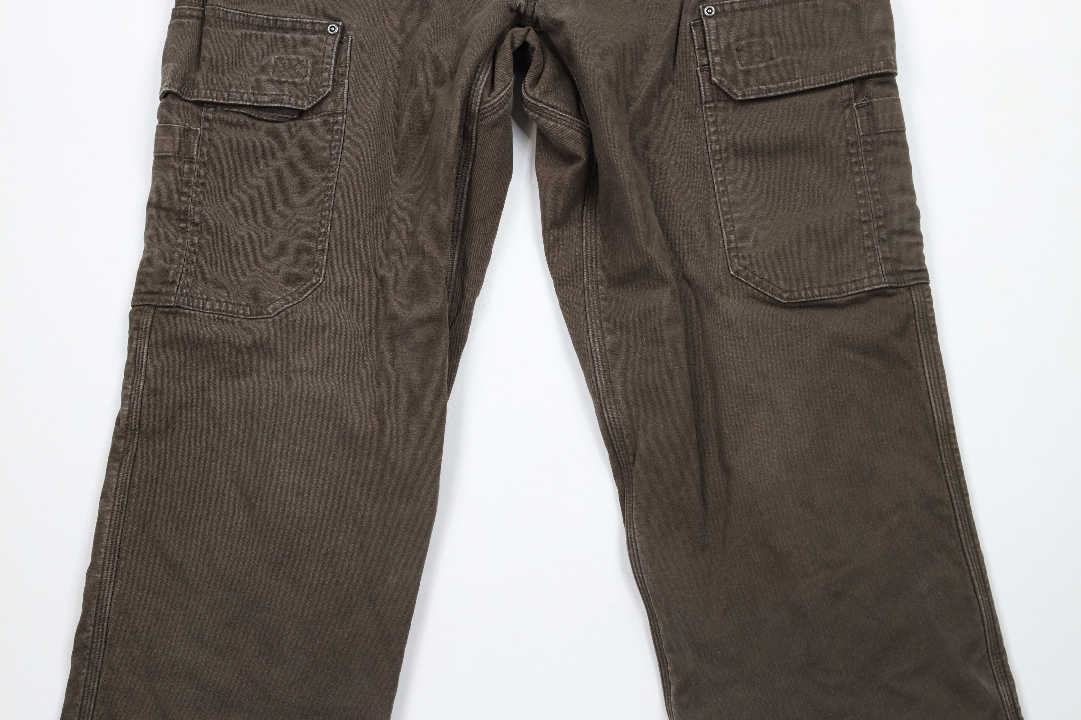 Duluth Trading Company × Vintage Duluth Trading Co Lined Flex Fire Hose Cargo Pants Brown Size US 38 / EU 54 - 4 Thumbnail