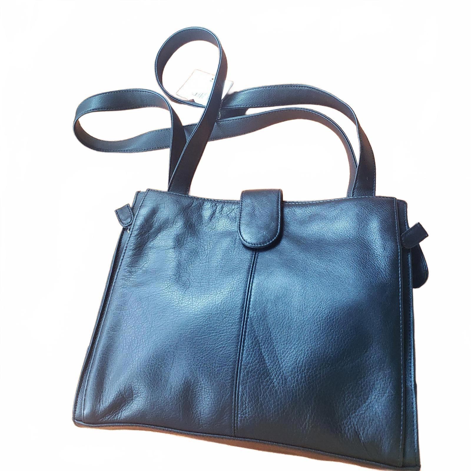 Designer Giani Bernini Black Leather purse Shoulder Bag Handbag NWT Size ONE SIZE - 1 Thumbnail