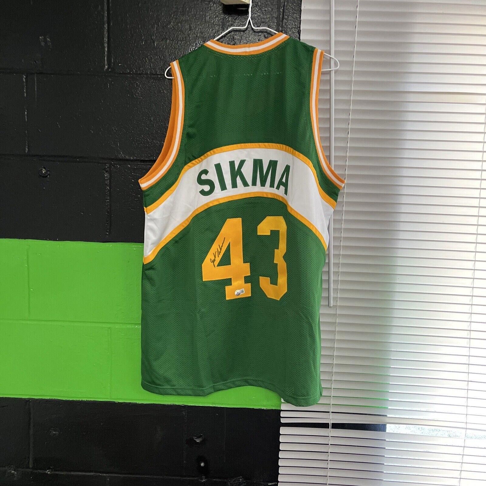 Designer Jack Sikma - SIGNED Custom Seattle SuperSonics Jersey Size US XL / EU 56 / 4 - 1 Thumbnail