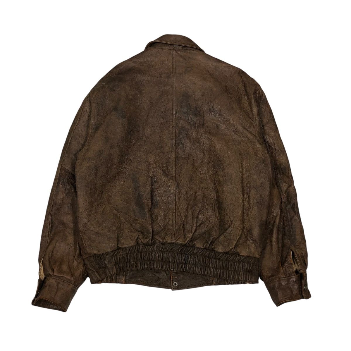 Vintage 🔥VINTAGE AERO LEATHER JACKET A2 FLIGHT JACKET USA MILITARY Size US M / EU 48-50 / 2 - 2 Thumbnail