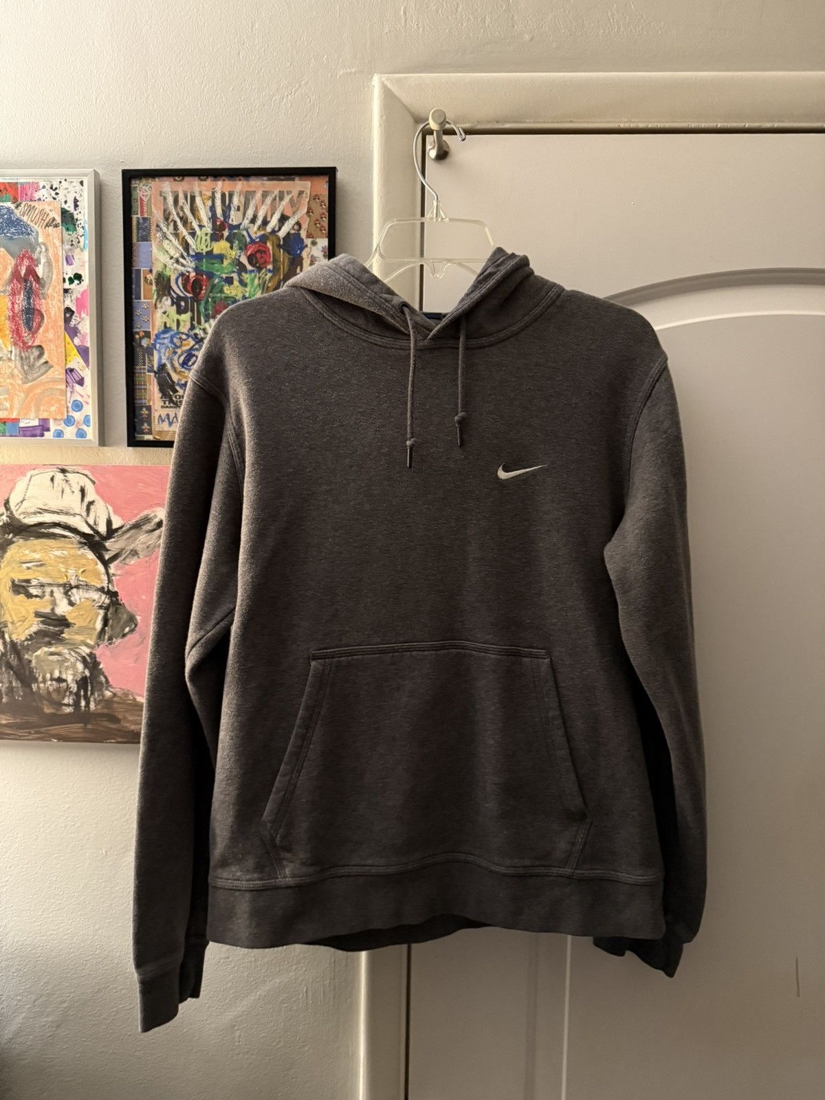 Nike × Vintage 80’s Vintage Nike Swoosh Hoodie Size US M / EU 48-50 / 2 - 6 Thumbnail