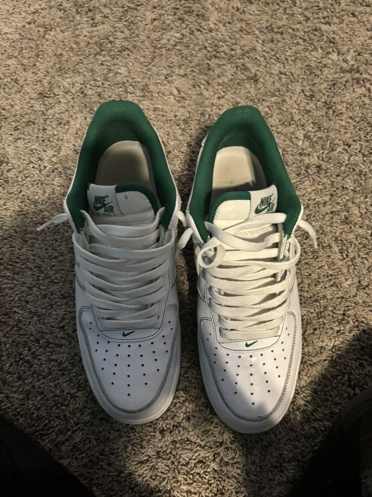 Nike Nike Air Force 1 Low White Pine Green Size US 11 / EU 44 - 6 Thumbnail