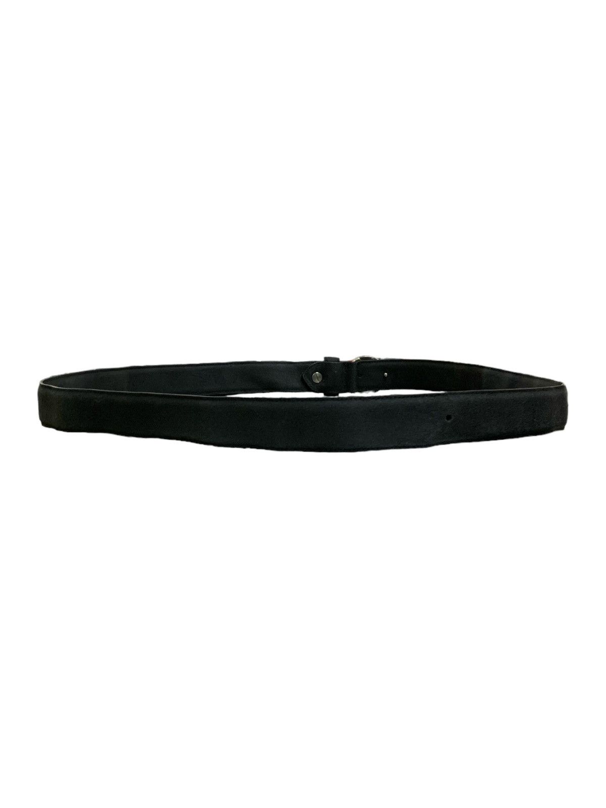 Fendi Vintage FENDI Men FF Interlocking Black Suede Leather Belt Size ONE SIZE - 5 Thumbnail