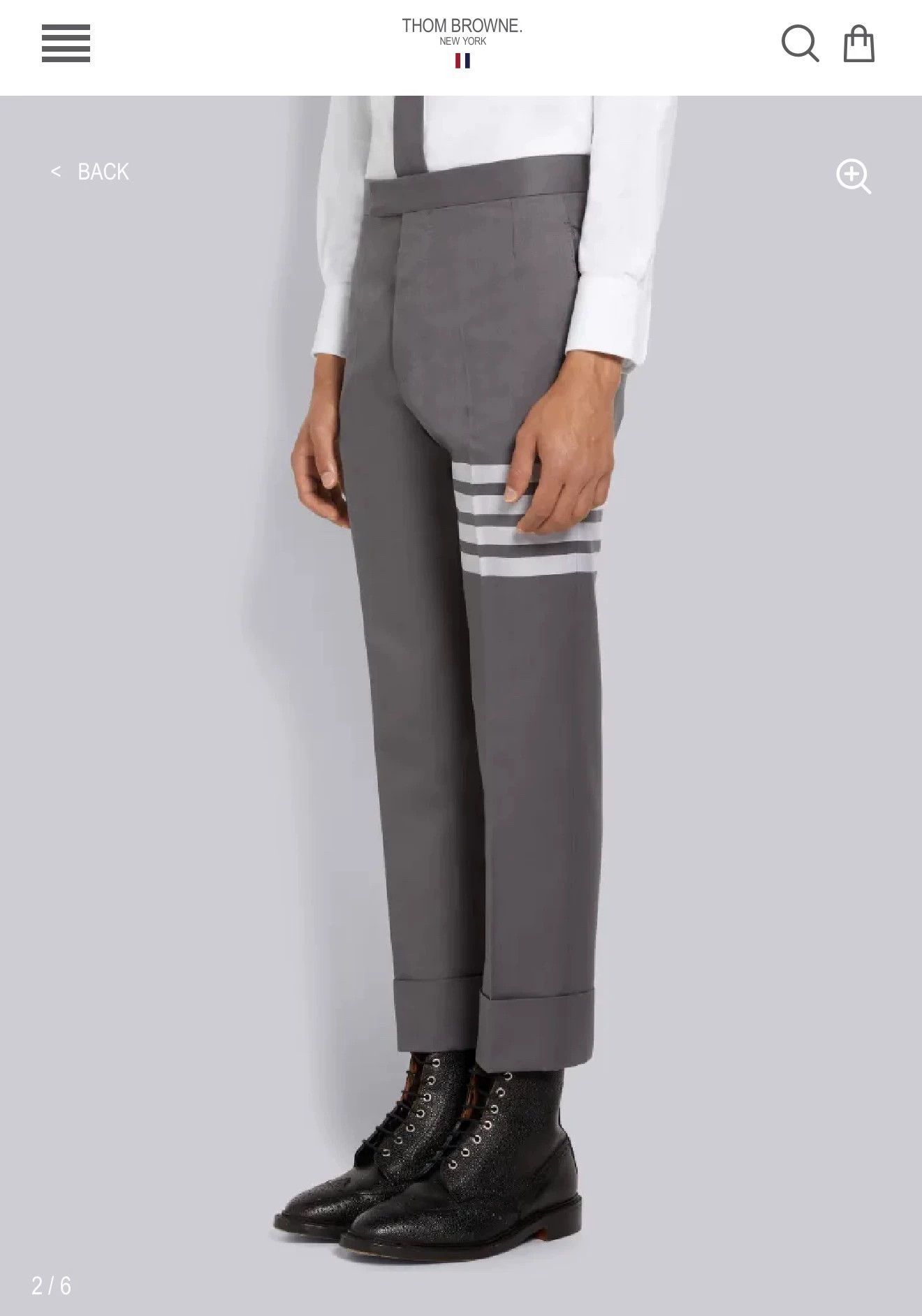 Thom Browne Thom Browne Classic Mid-Grey 4-Bar Chino Pants Size 3 Size US 36 / EU 52 - 6 Thumbnail