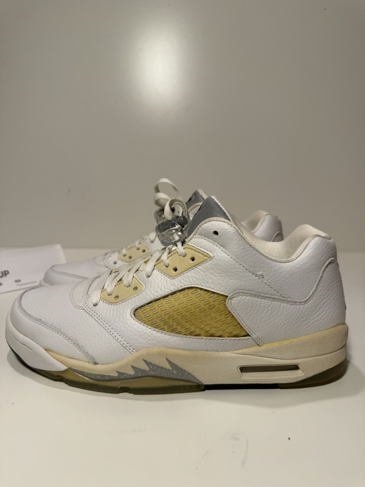 Jordan Brand Nike Jordan Retro 5 White Low Size US 12 / EU 45 - 4 Thumbnail